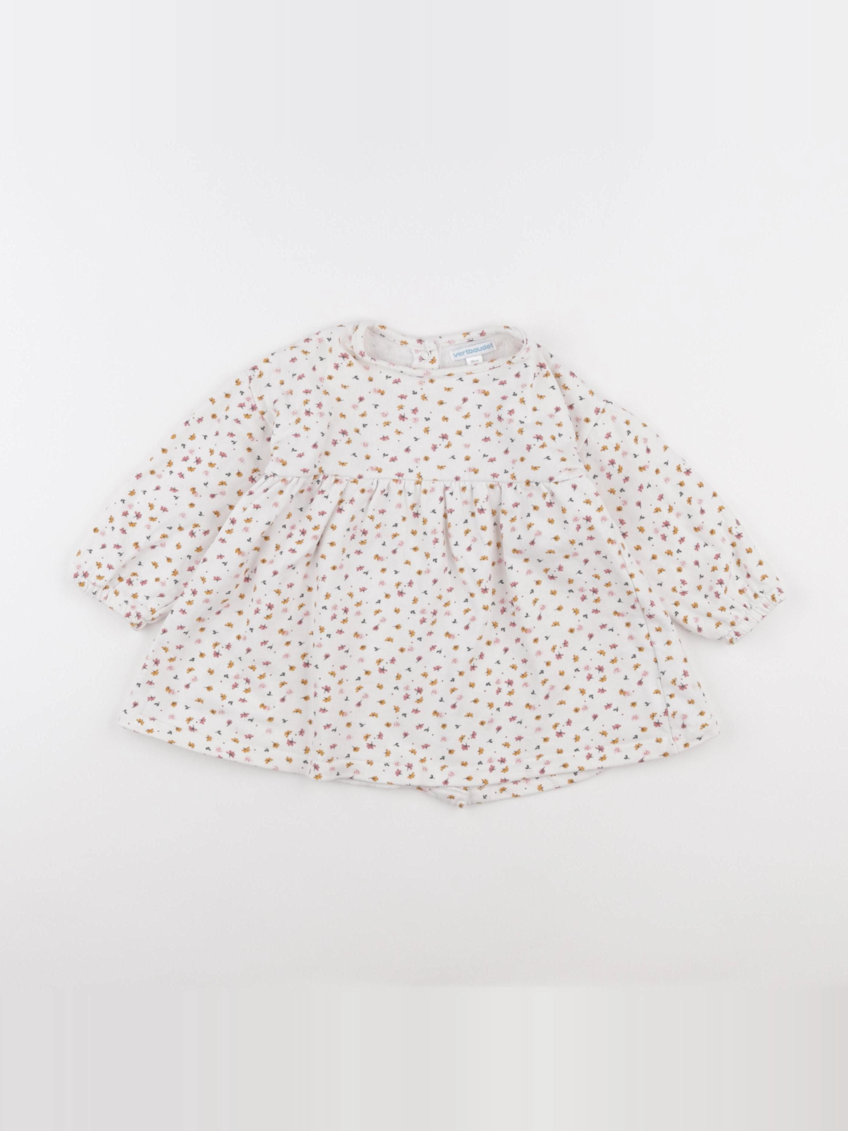 Vertbaudet - robe blanc - 24 mois