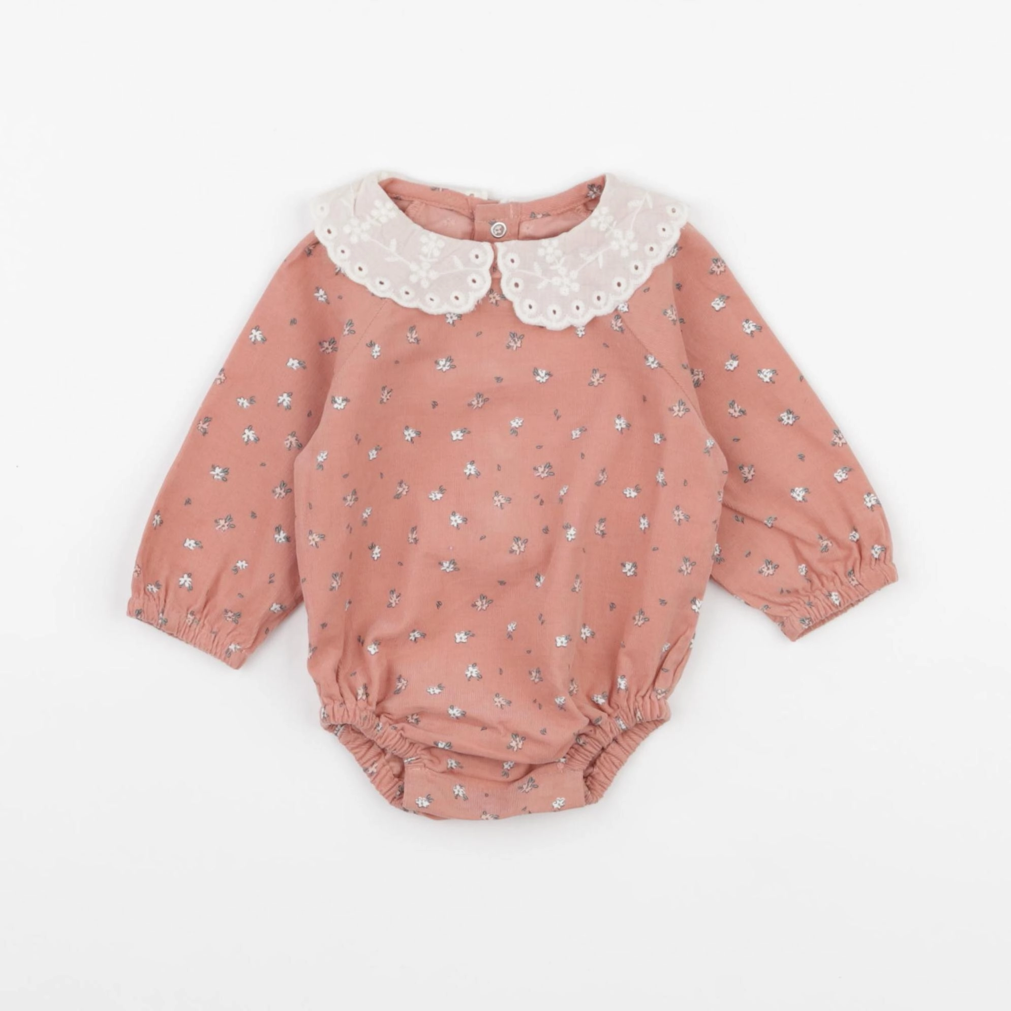 Vertbaudet - combinaison rose - 1 mois