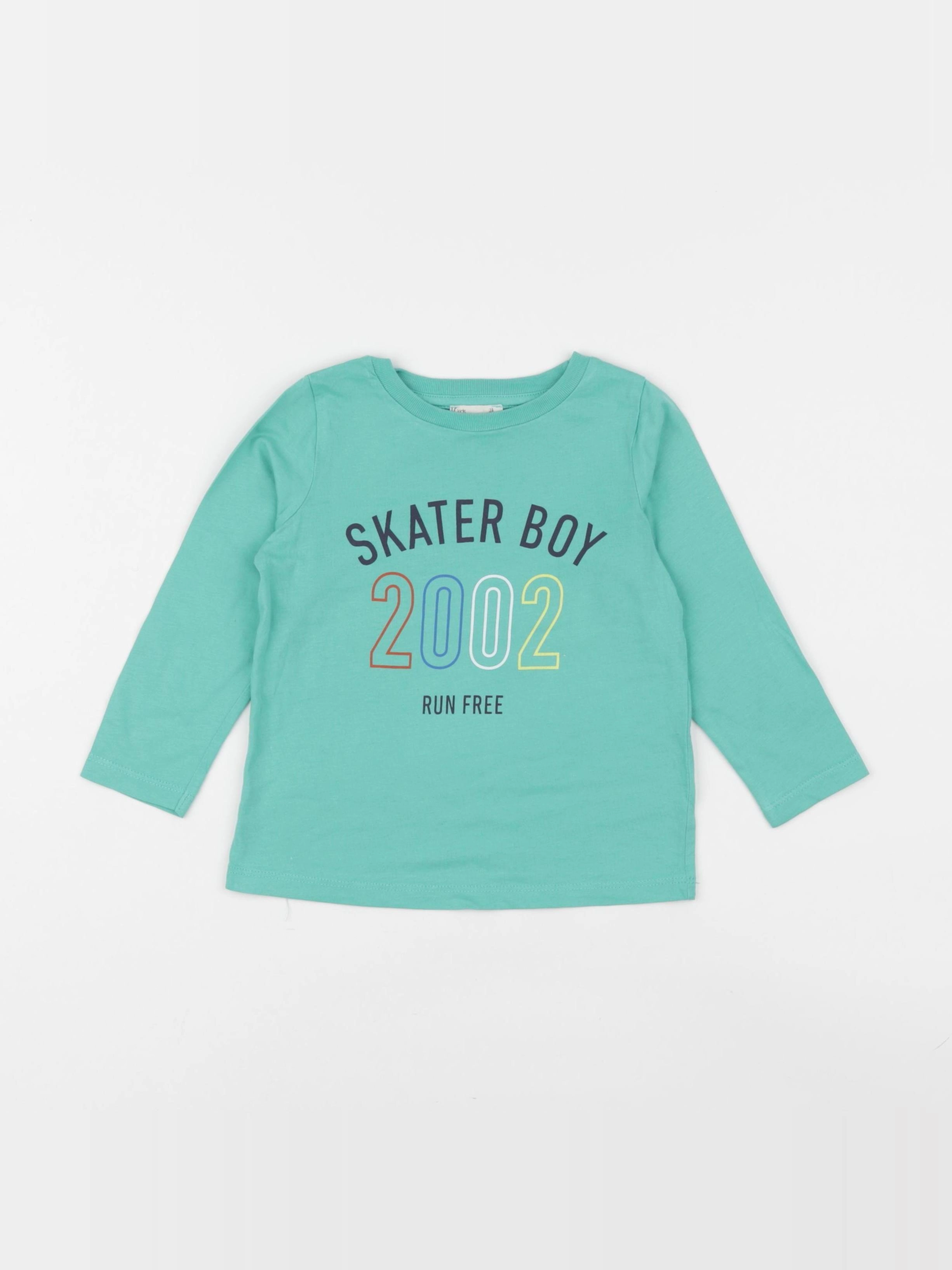 Little Cigogne - tee-shirt bleu - 2 ans