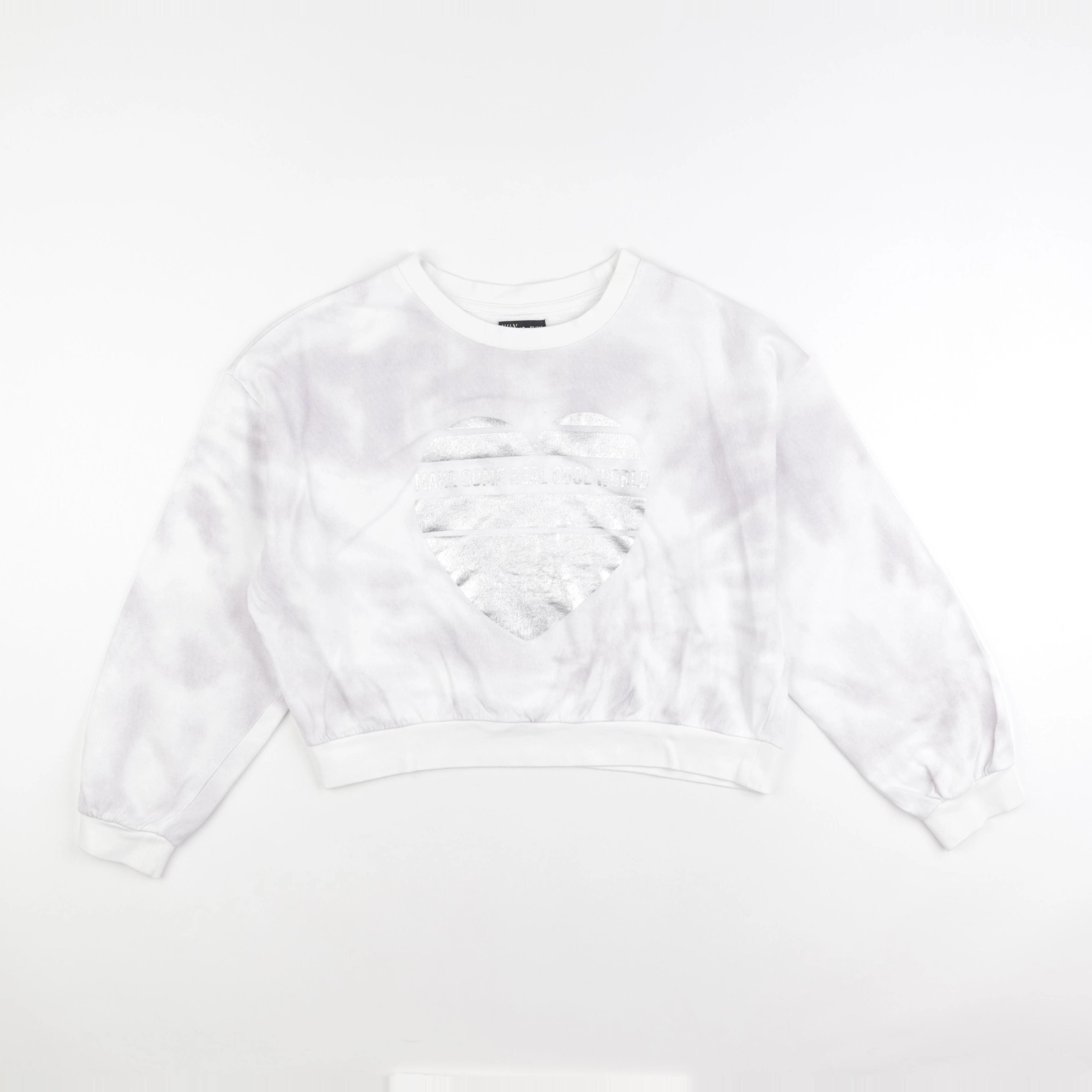 IKKS - sweat violet, blanc - 14 ans