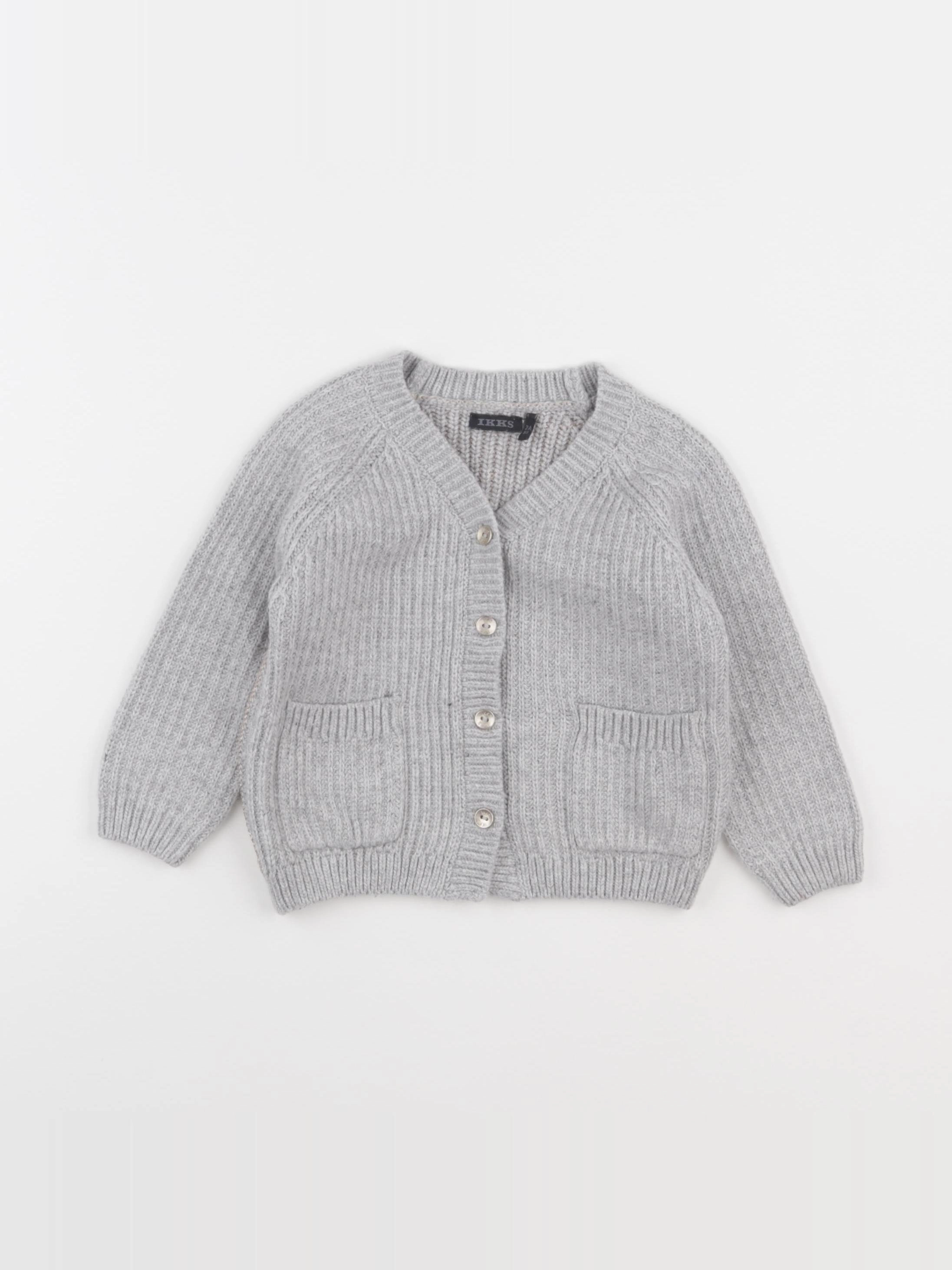 IKKS - gilet gris - 2 ans