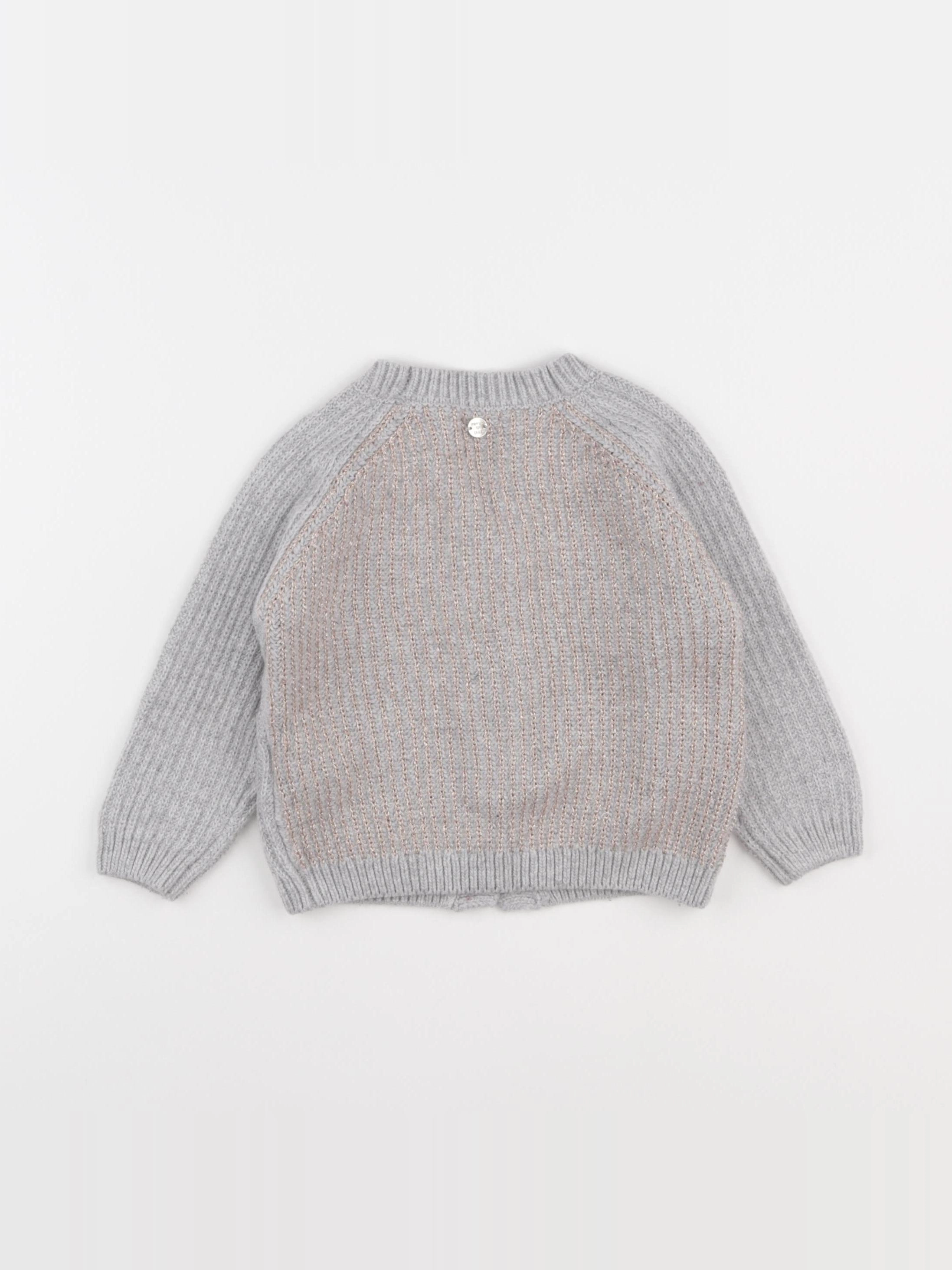 IKKS - gilet gris - 2 ans