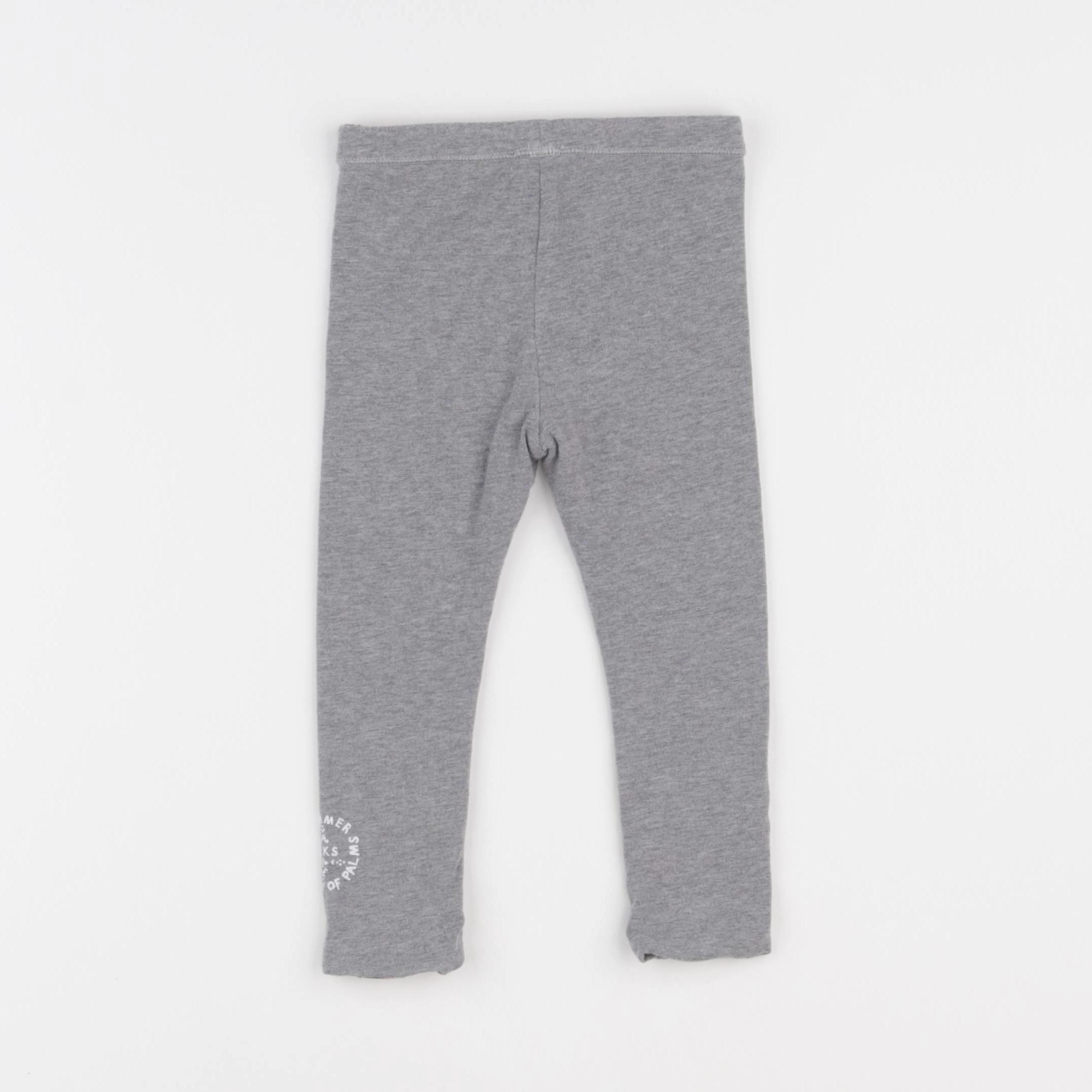 IKKS - legging réversible gris - 6/9 mois