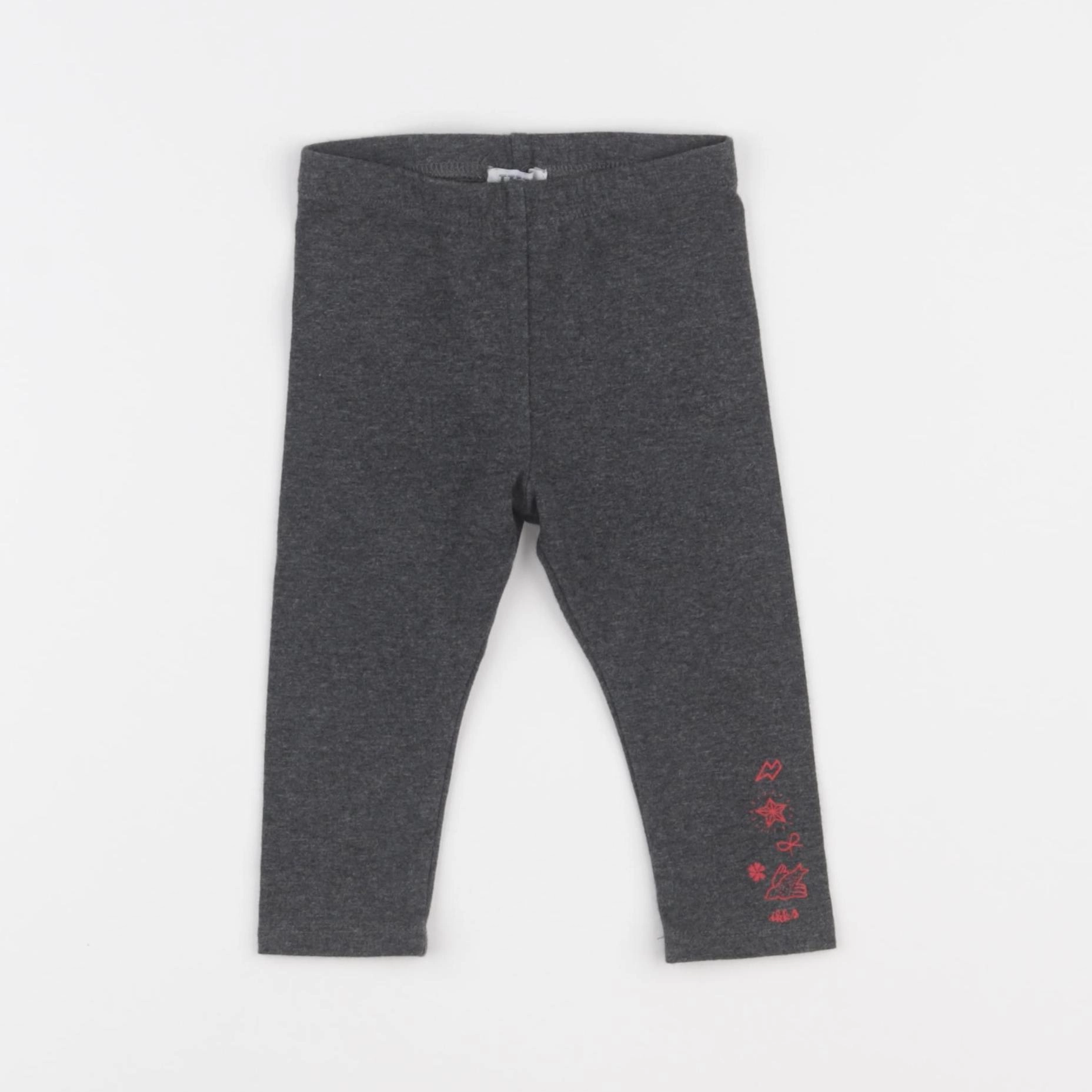 IKKS - legging gris - 6 mois