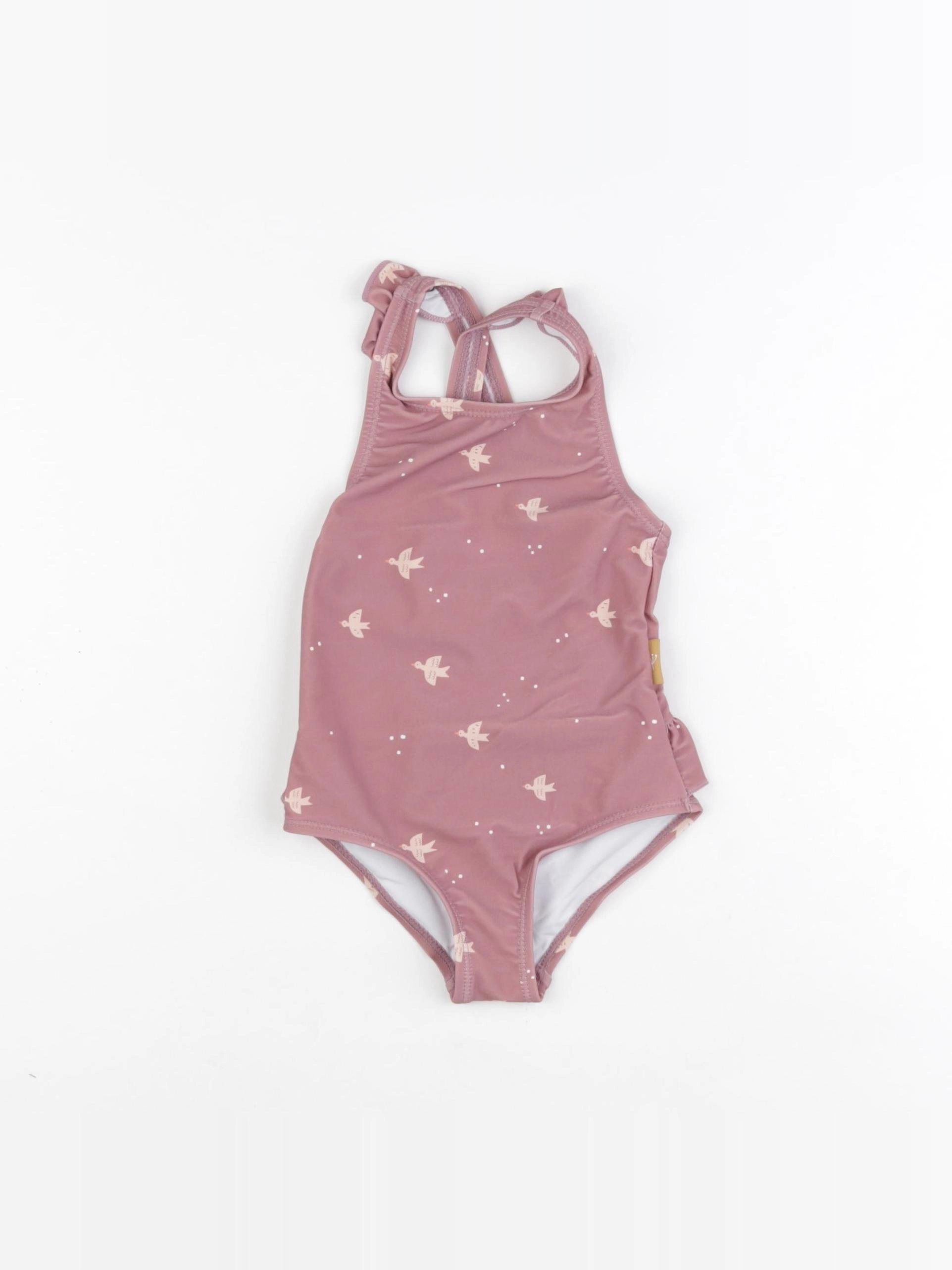 Fresk - Maillot de bain 1 pièce OISEAU rose - 3/4 ans