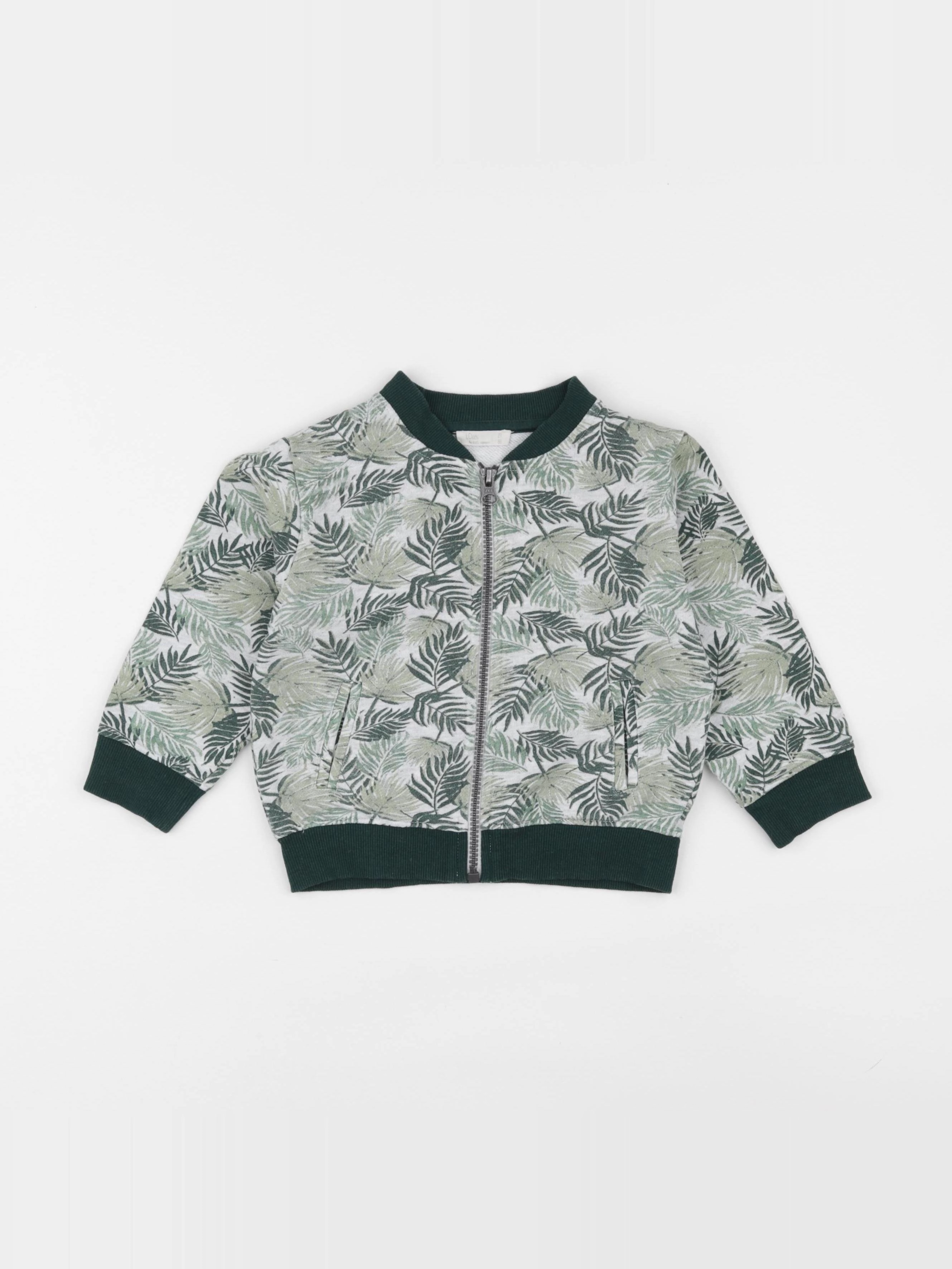 Little Cigogne - sweat vert - 2 ans