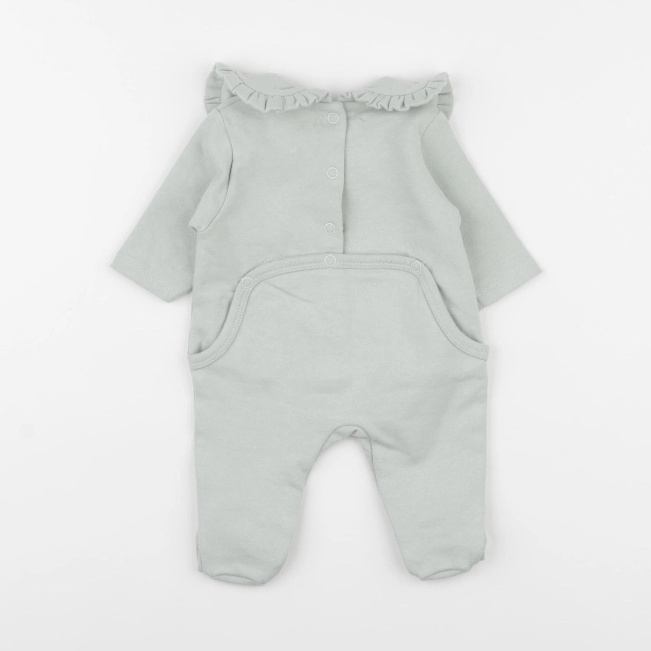 Vertbaudet - pyjama coton vert - 1 mois