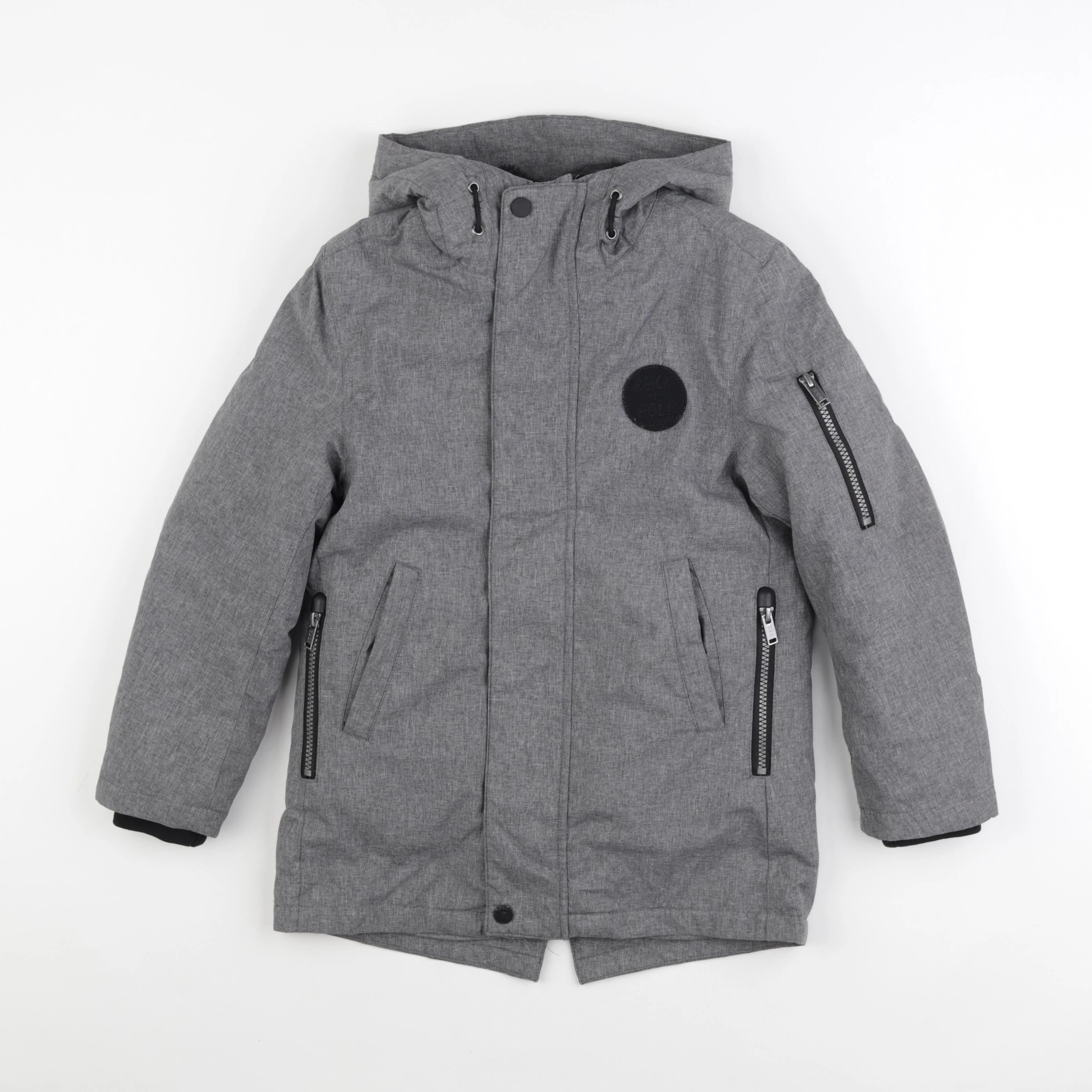 IKKS - manteau doublure amovible gris - 8 ans