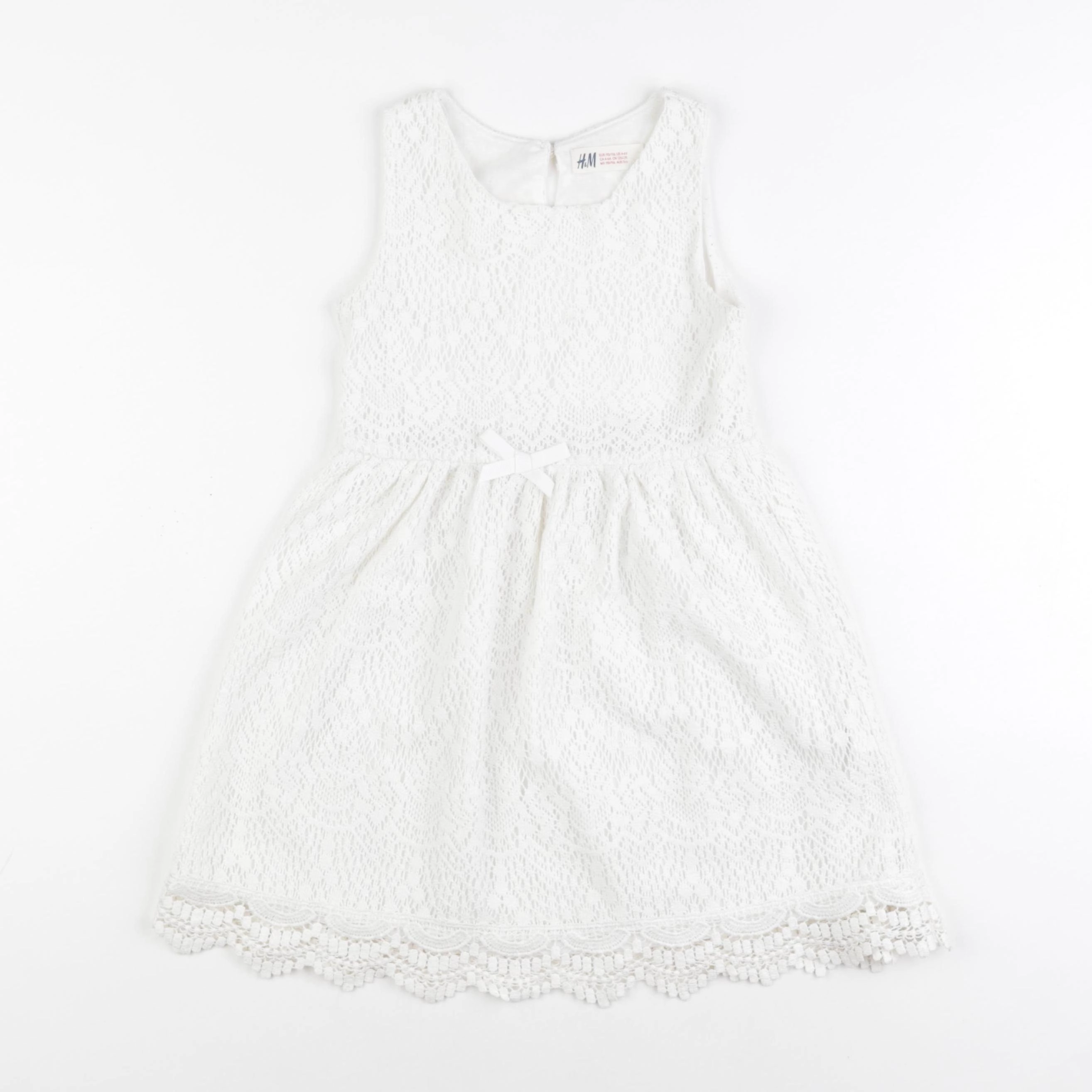 H&M - robe blanc - 4/6 ans