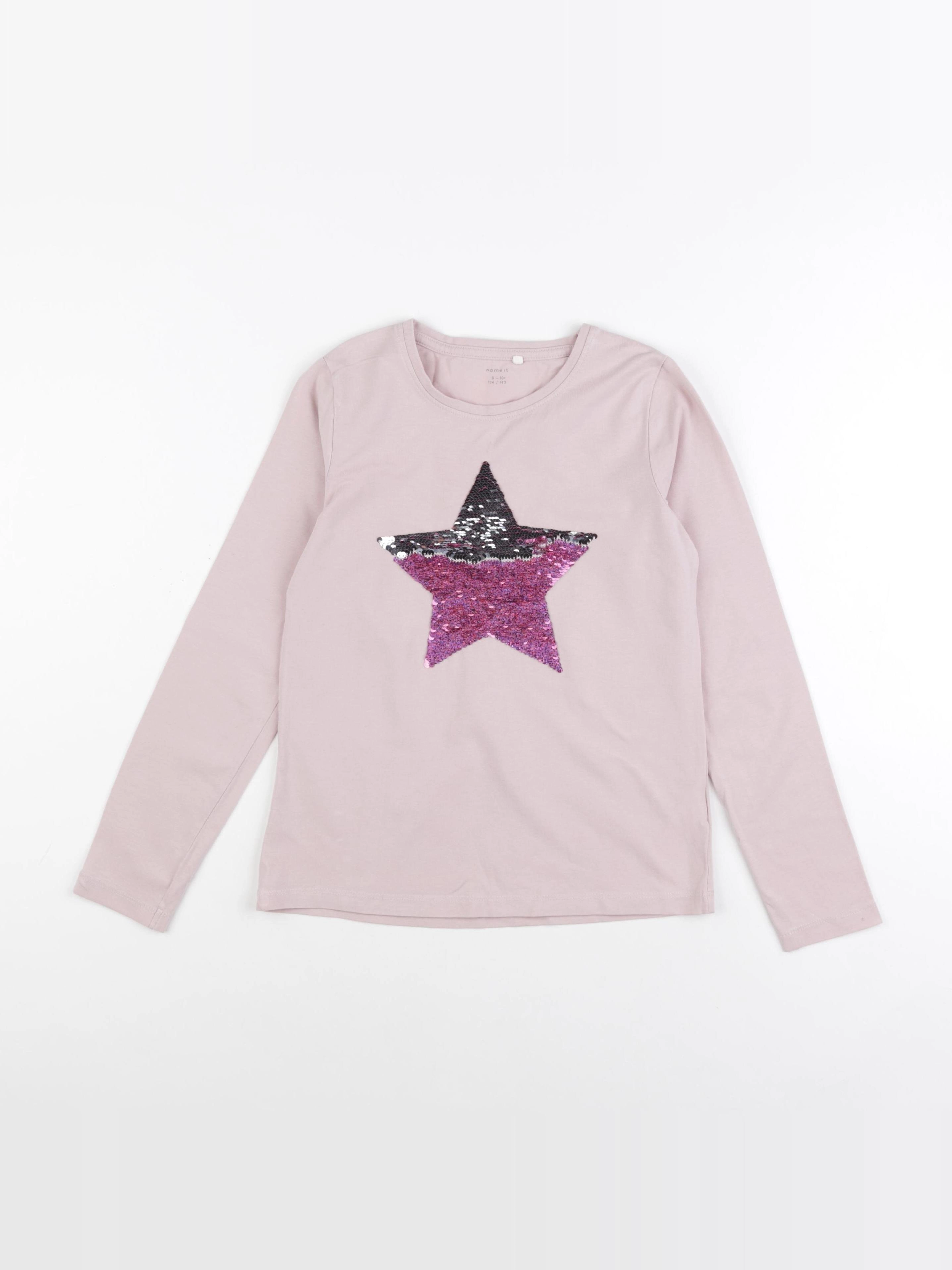 Name it - tee-shirt rose - 9/10 ans