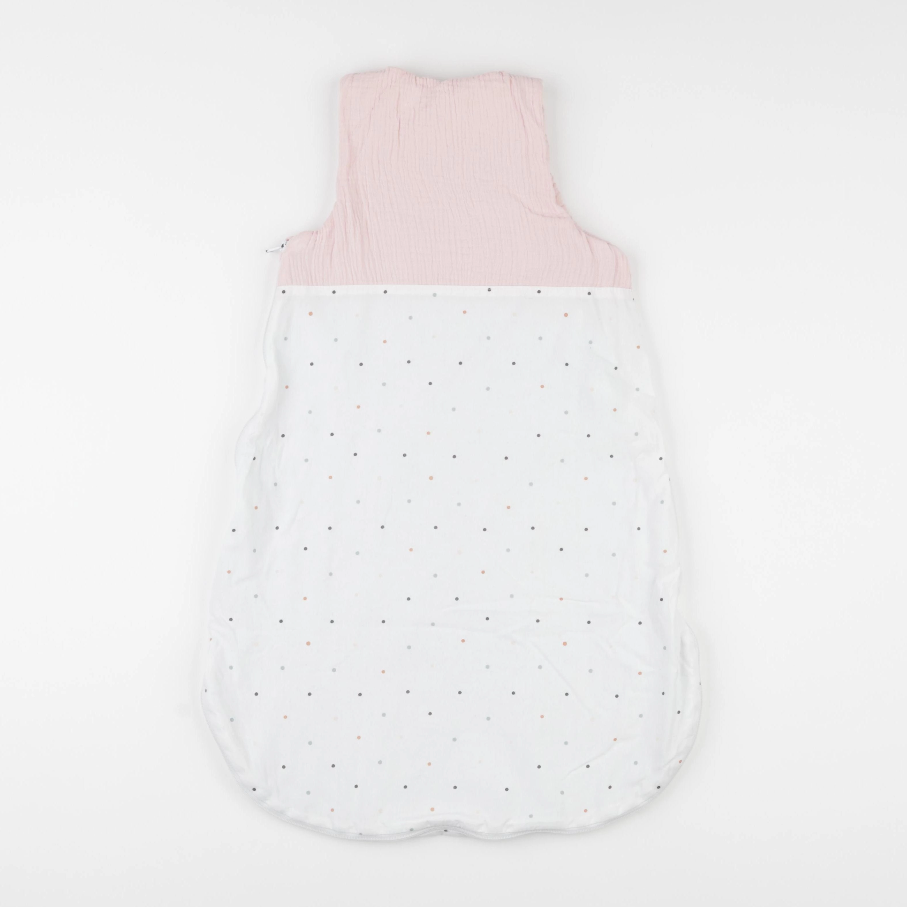 Vertbaudet - gigoteuse blanc, rose - 0/6 mois