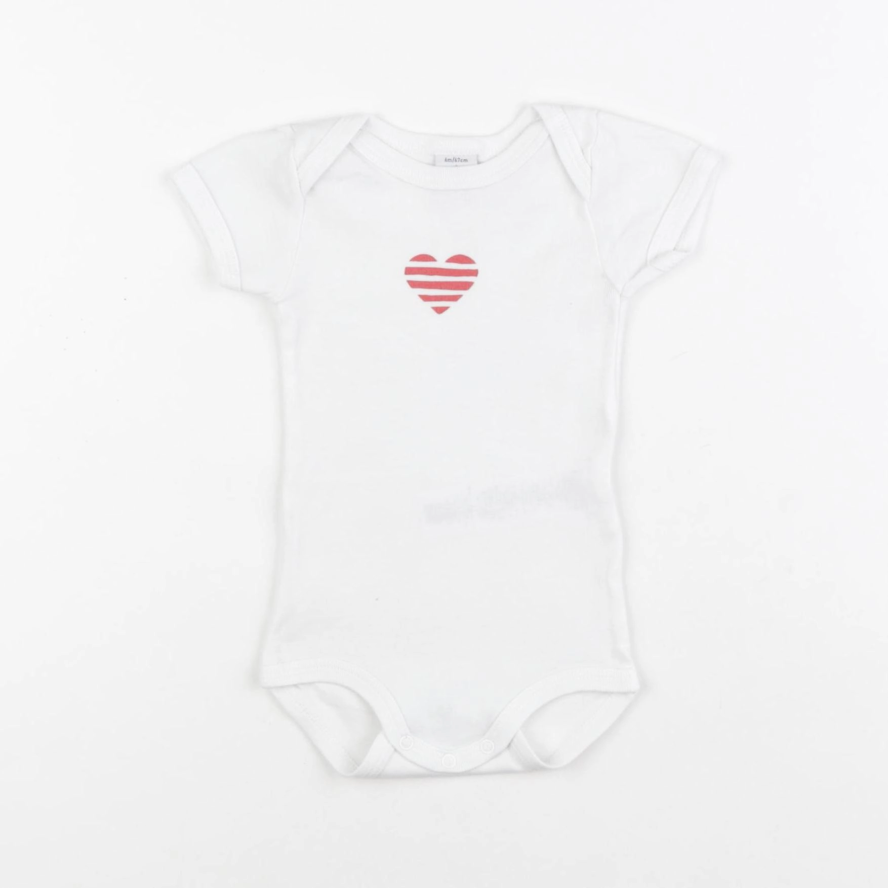 Petit Bateau - body blanc - 6 mois