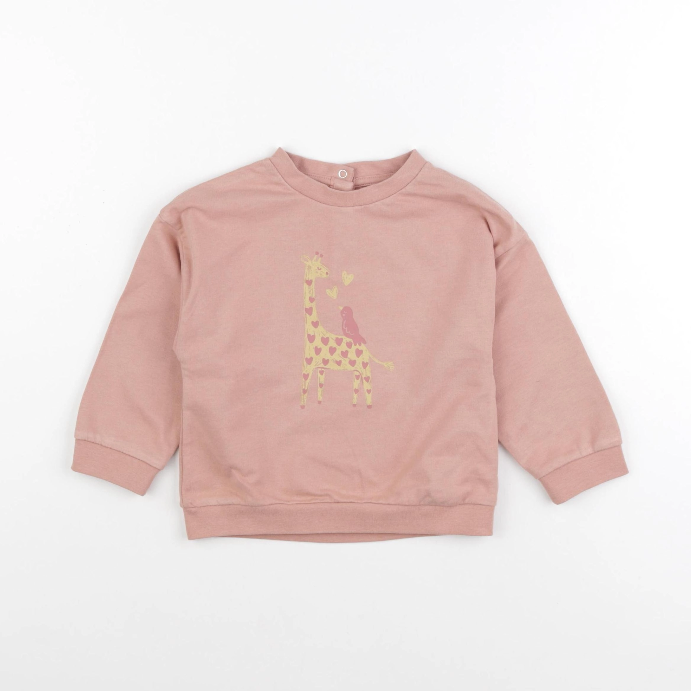 Vertbaudet - sweat rose - 24 mois