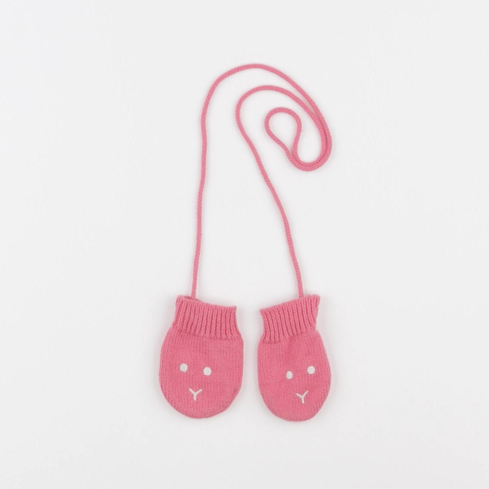 Petit Bateau - moufles rose - 3/6 mois