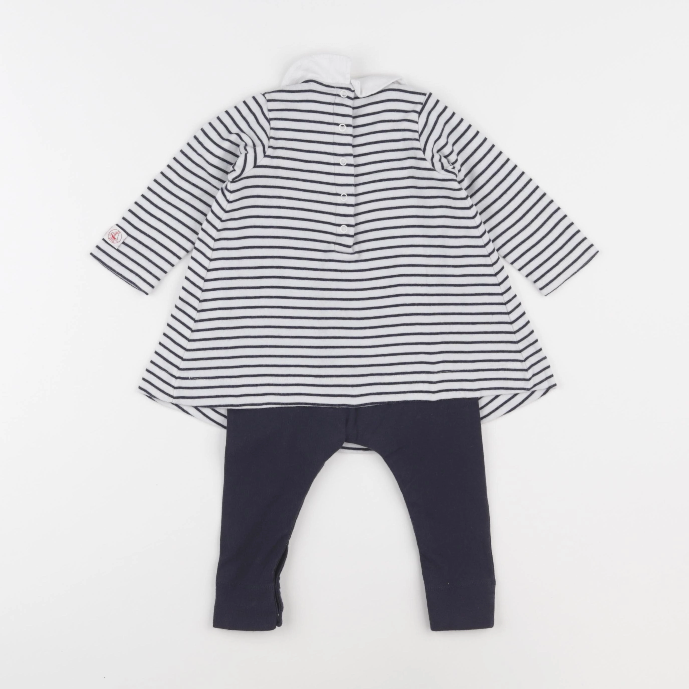 Petit Bateau - combinaison bleu - 12 mois