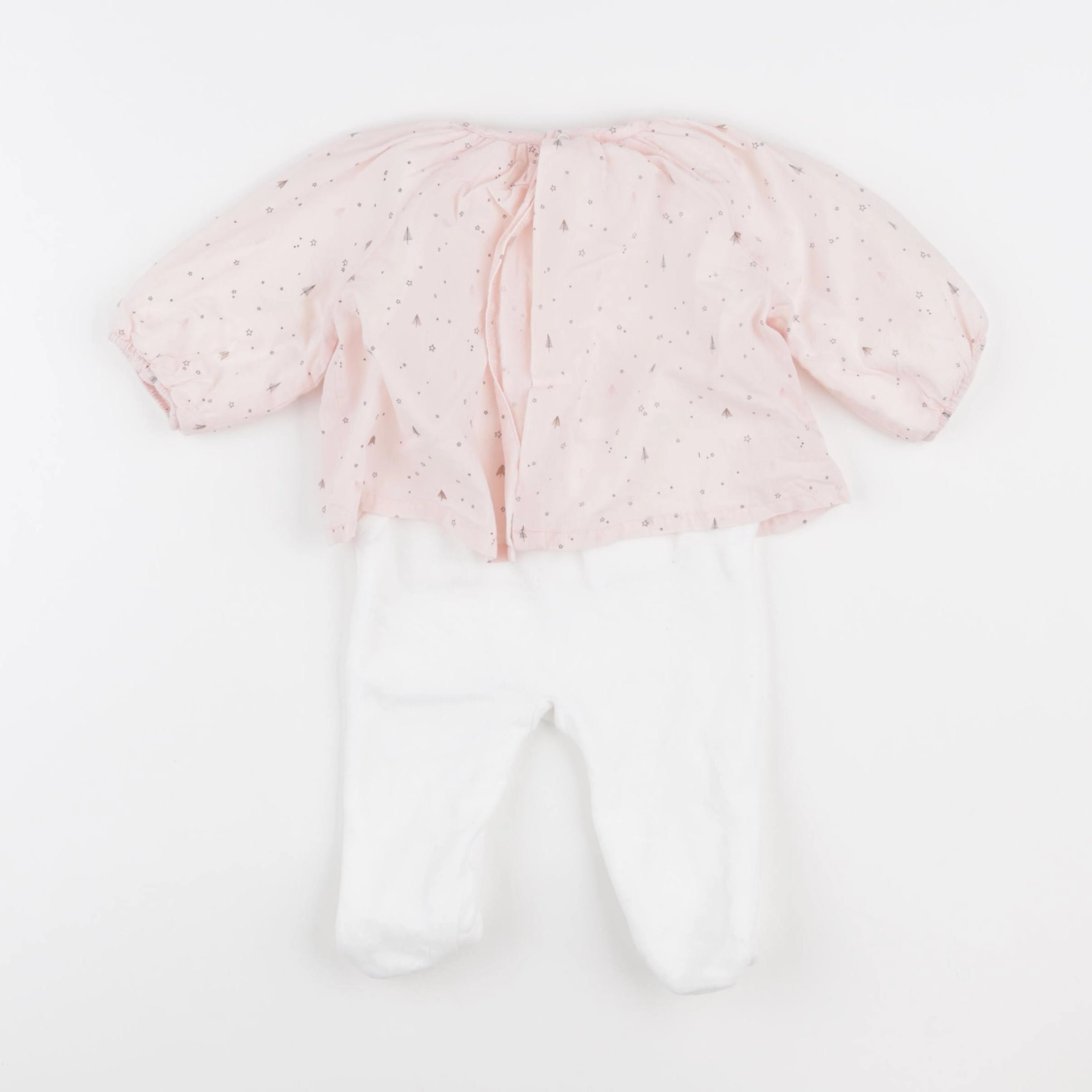 Boutchou - pyjama velours blanc - 3 mois