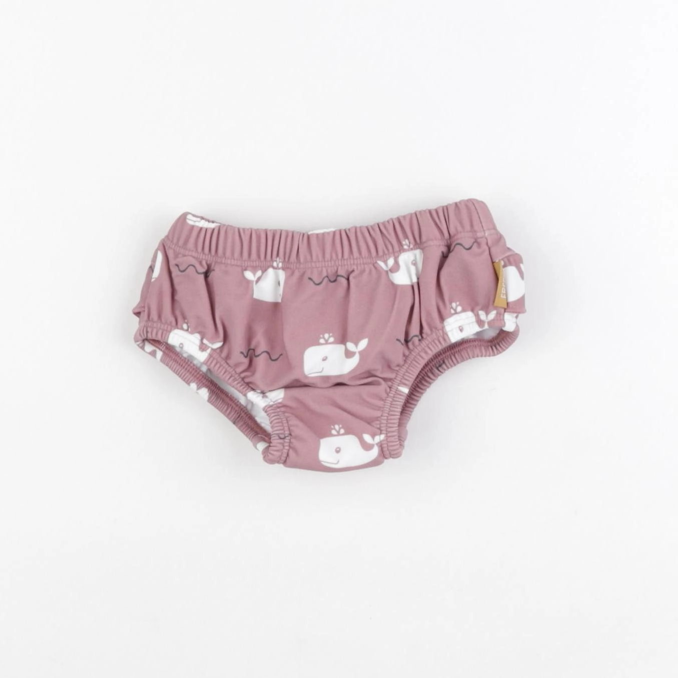 Fresk - Maillot de bain couche fille BALEINE rose - 3/6 mois