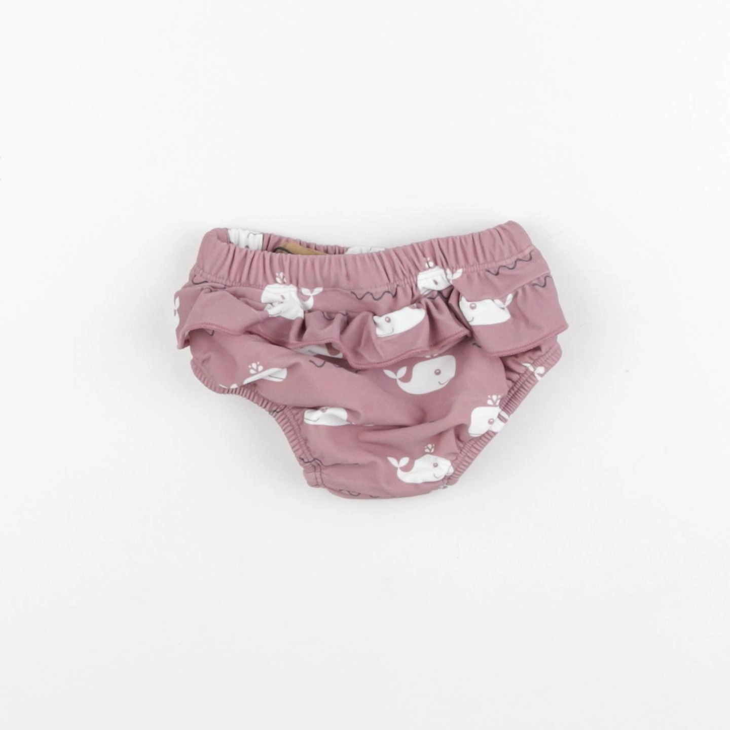 Fresk - Maillot de bain couche fille BALEINE rose - 3/6 mois