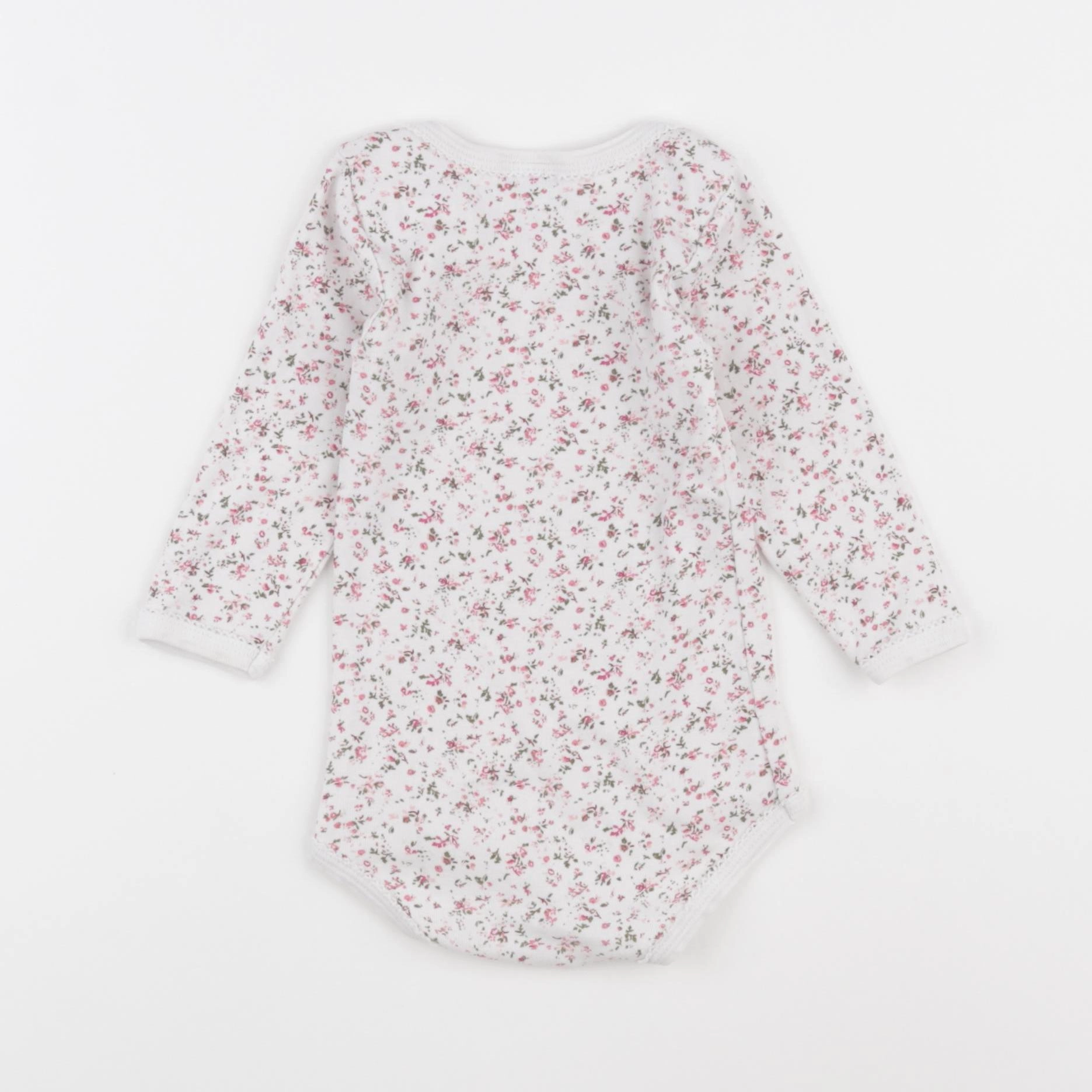 Petit Bateau - body blanc - 12 mois