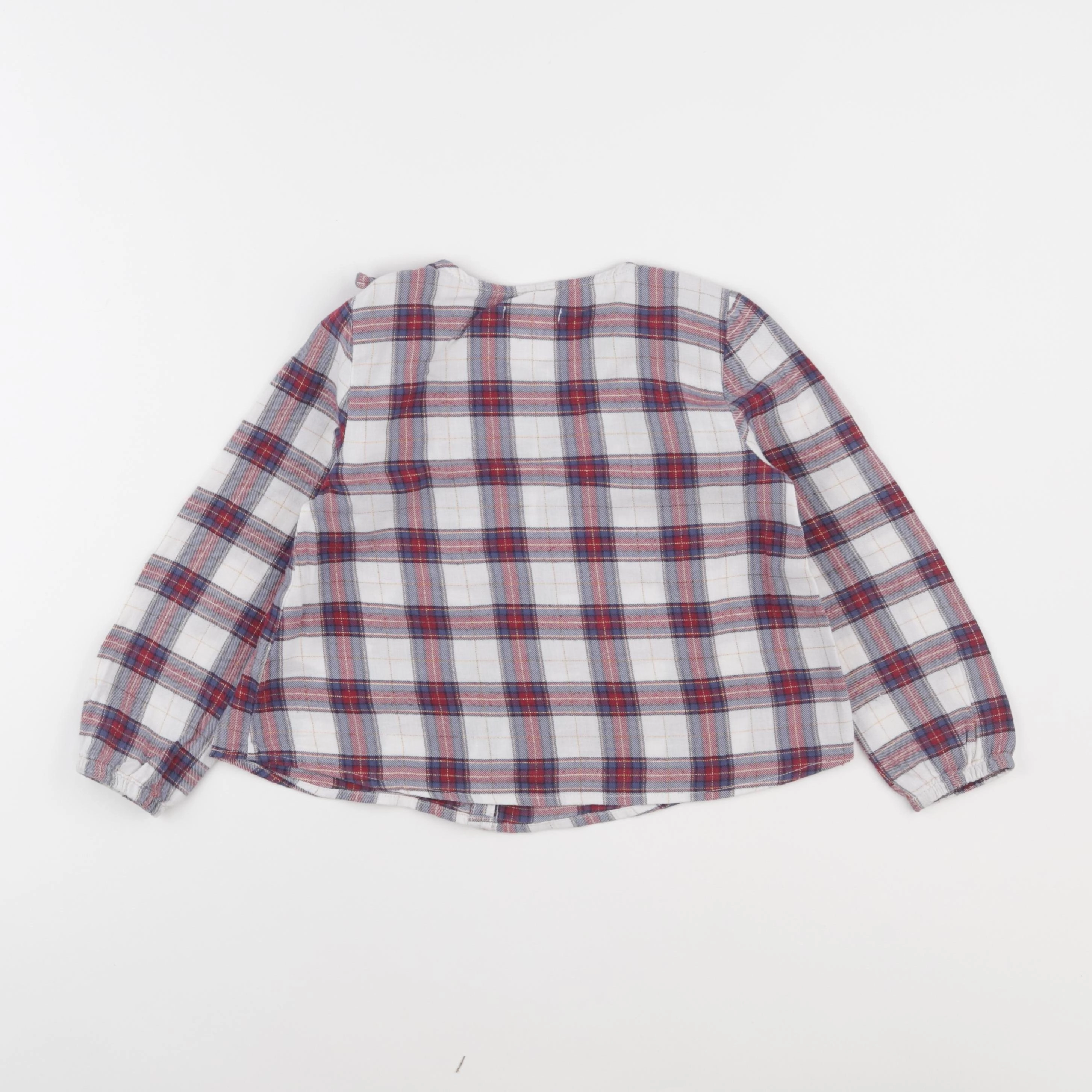 Vertbaudet - blouse bleu, rouge - 6 ans