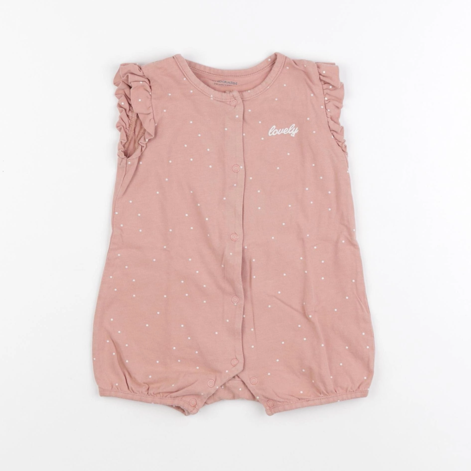Vertbaudet - pyjama coton rose - 12 mois