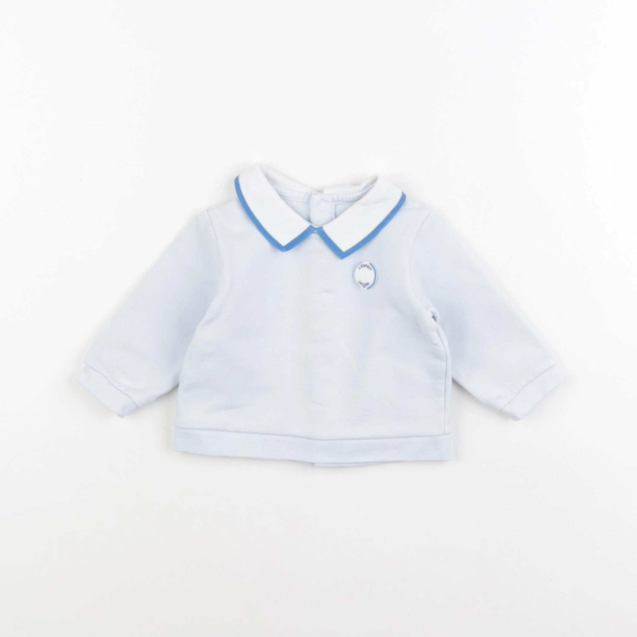 Jacadi - sweat bleu - 6 mois