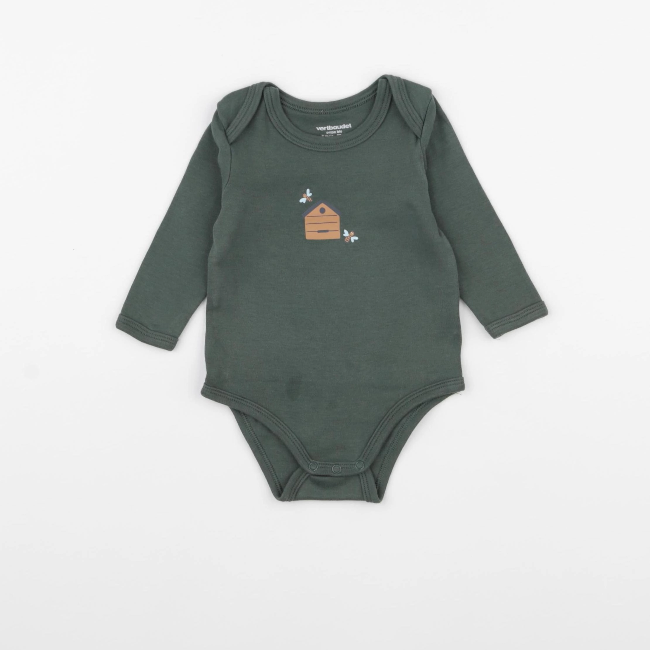 Vertbaudet - body vert - 6 mois