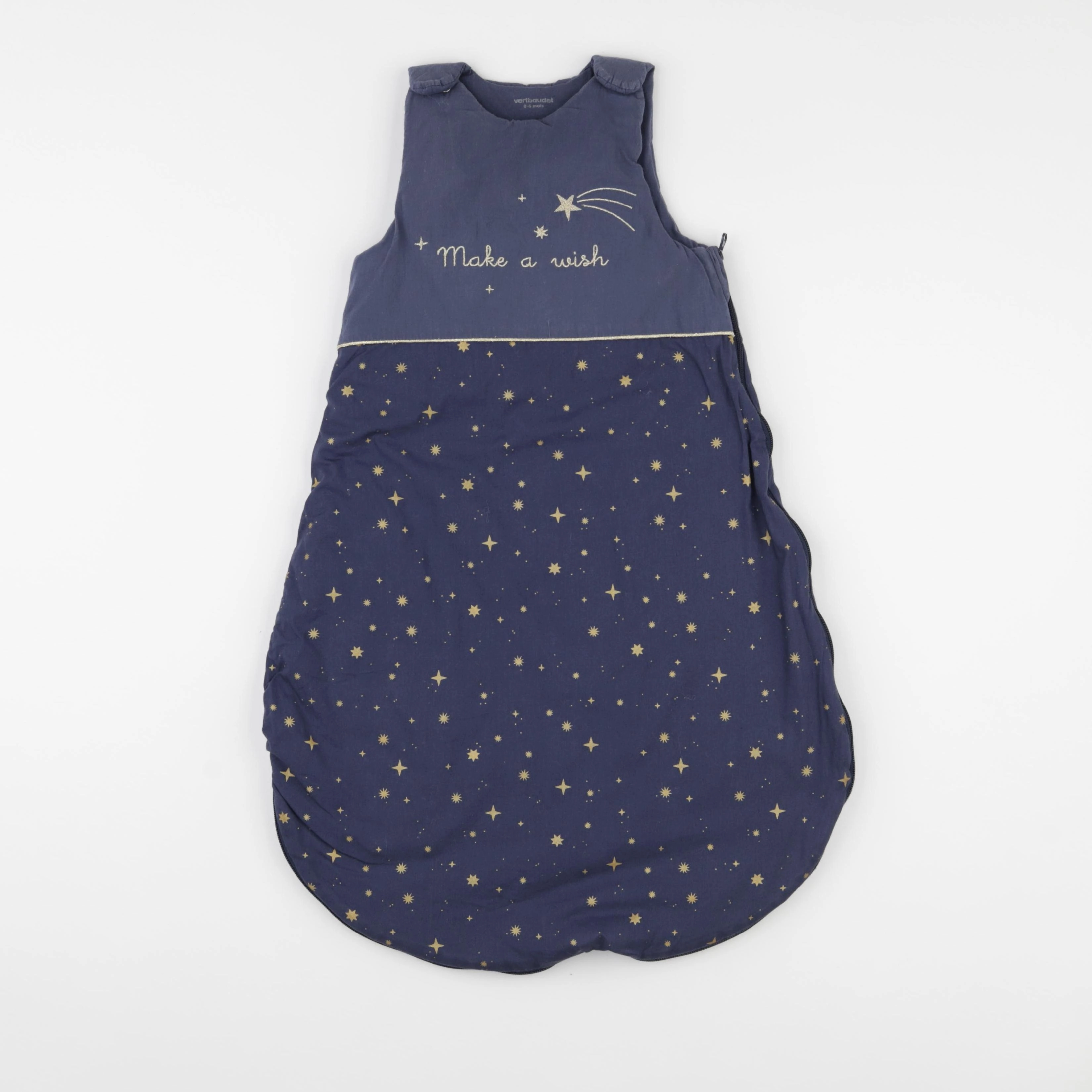 Vertbaudet - gigoteuse bleu - 0/6 mois
