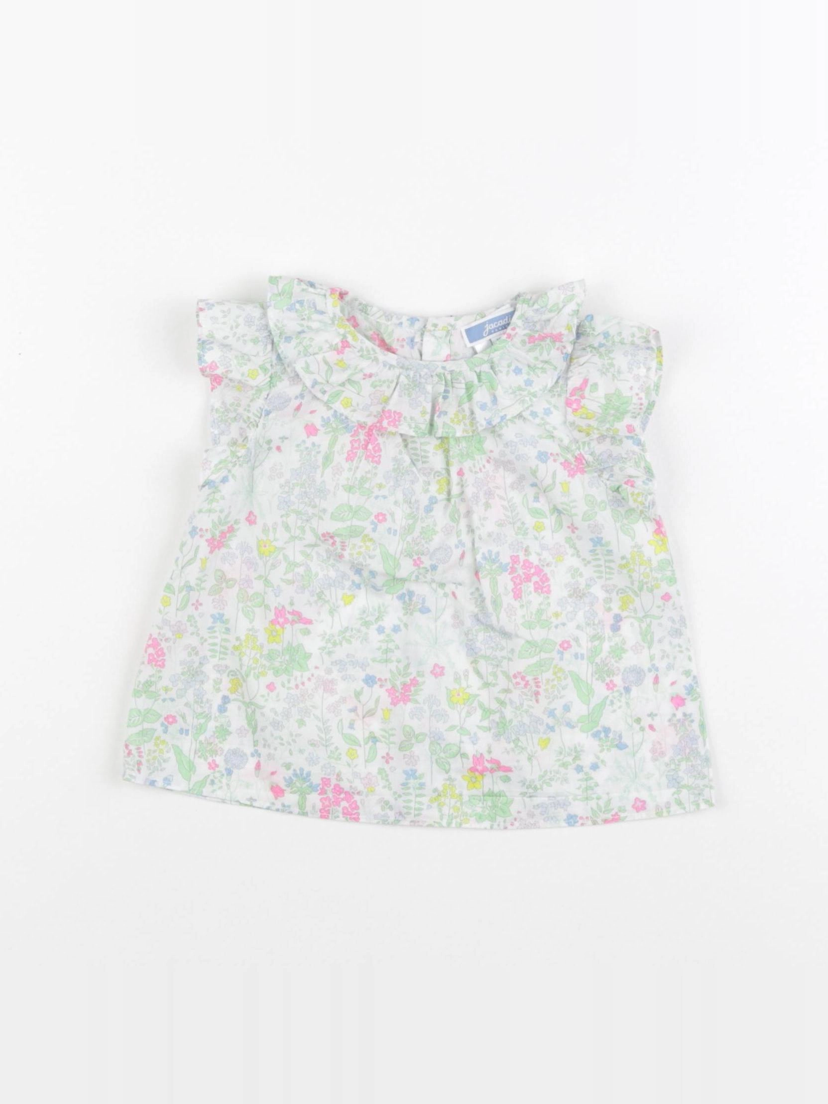 Jacadi - blouse liberty vert - 12 mois