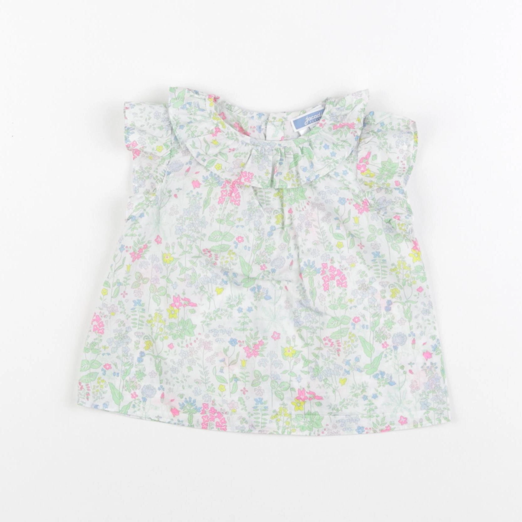 Jacadi - blouse liberty vert - 12 mois