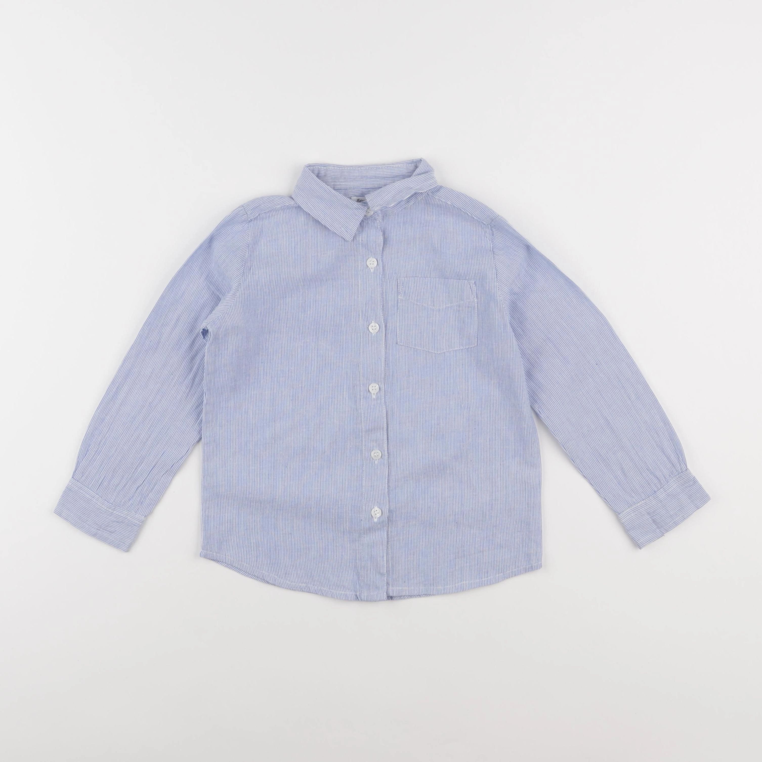 Eden & Victor - chemise bleu - 4 ans