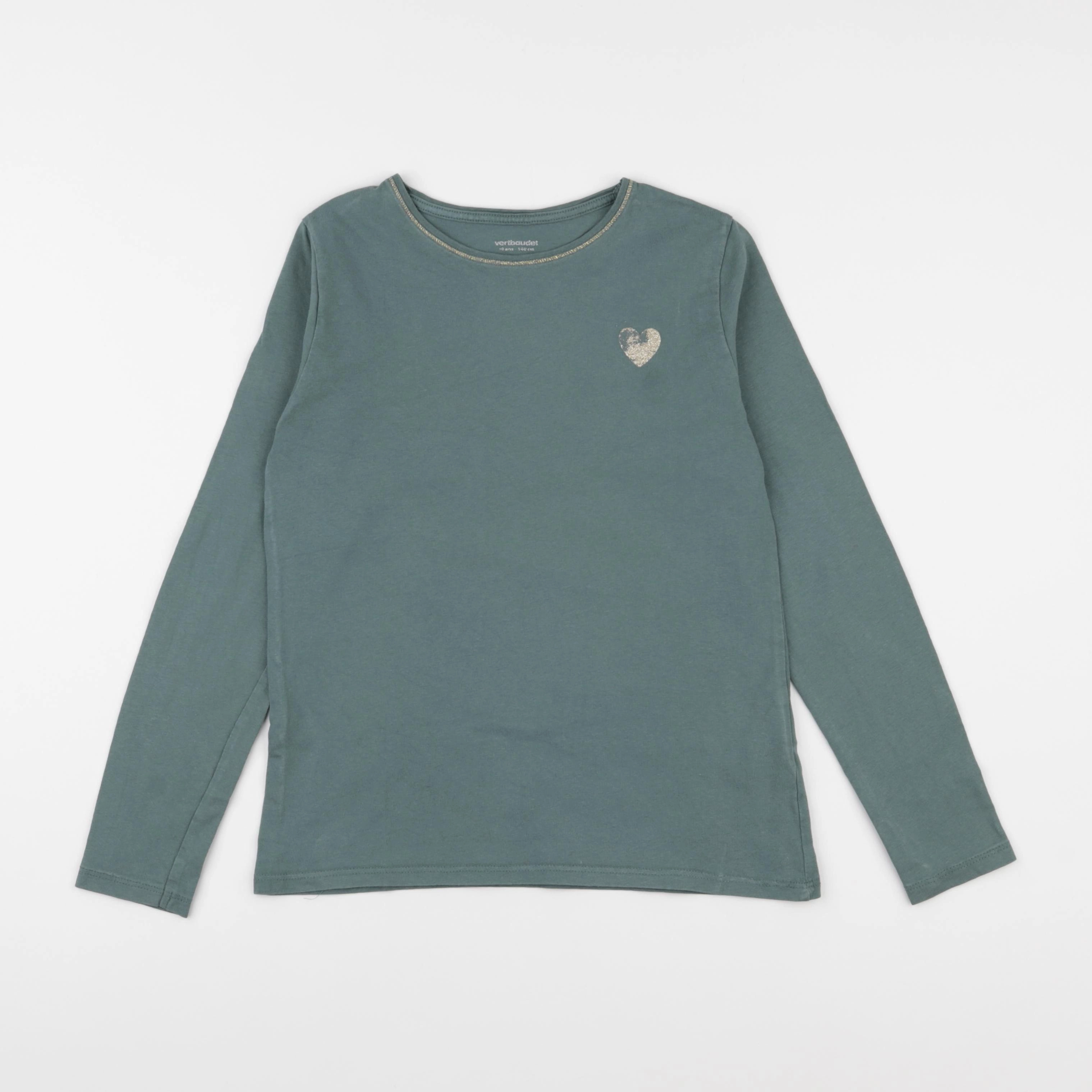 Vertbaudet - tee-shirt vert - 10 ans
