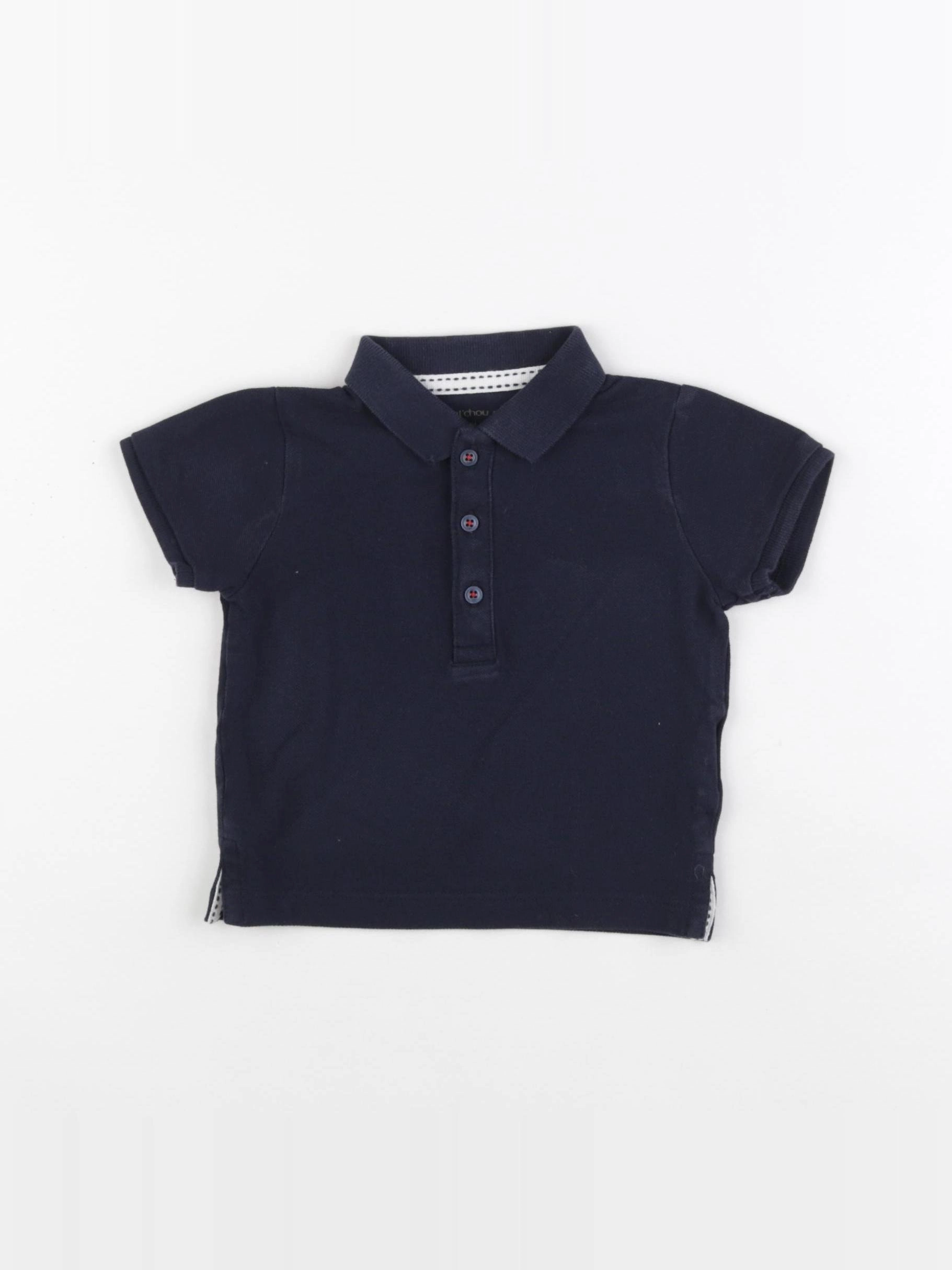 Boutchou - polo bleu - 12 mois