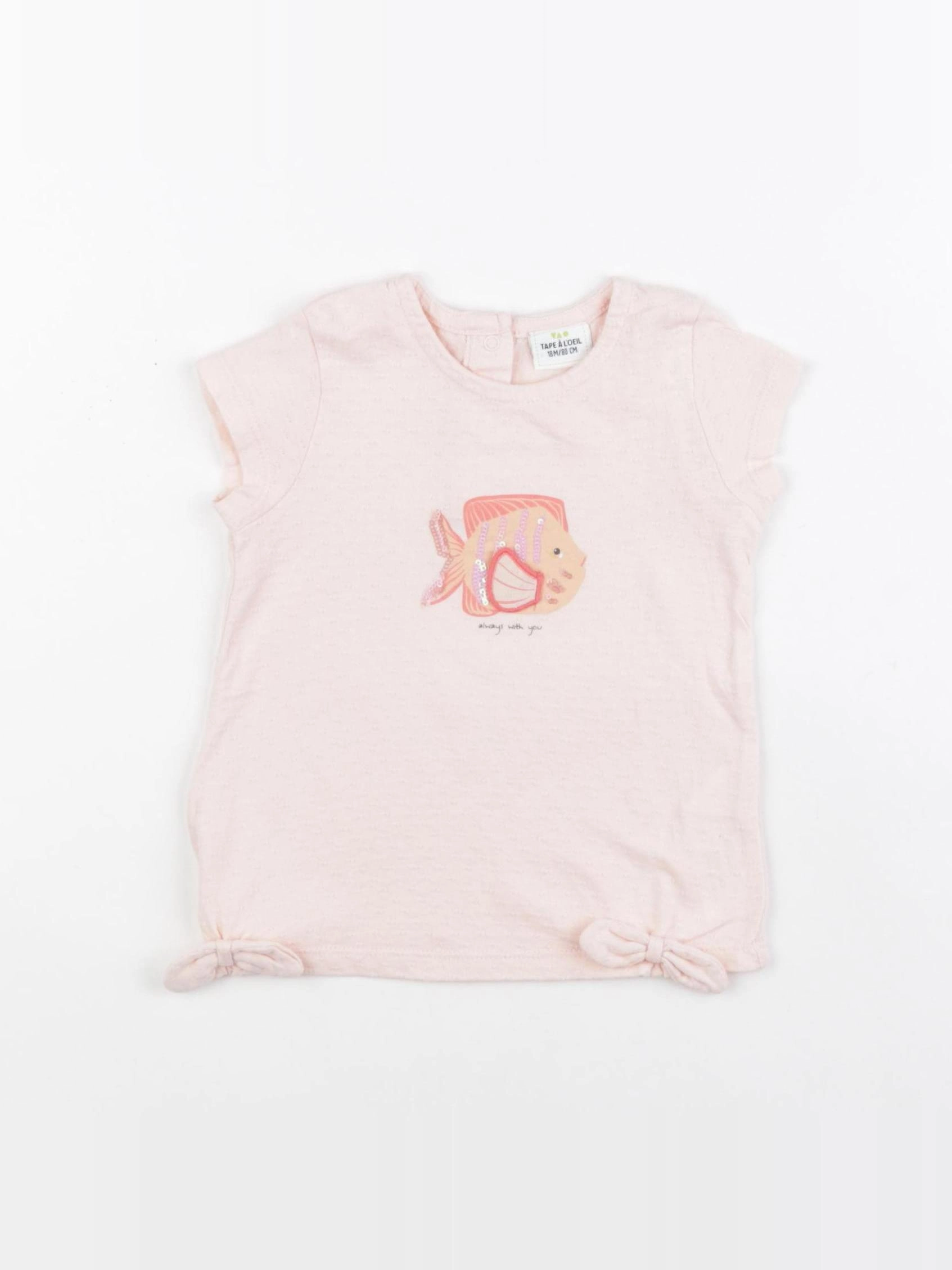 Tape à l'oeil - tee-shirt rose - 18 mois