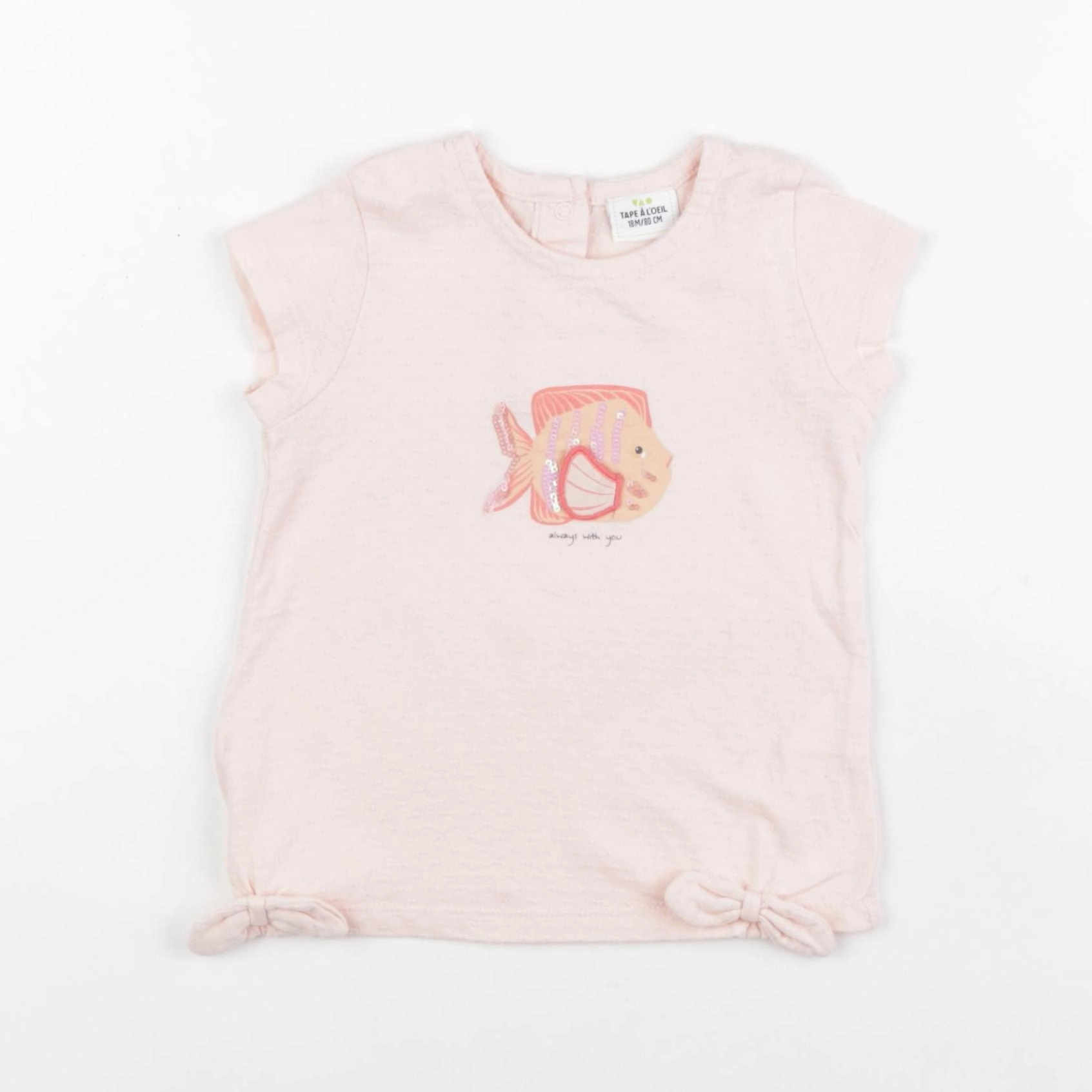 Tape à l'oeil - tee-shirt rose - 18 mois