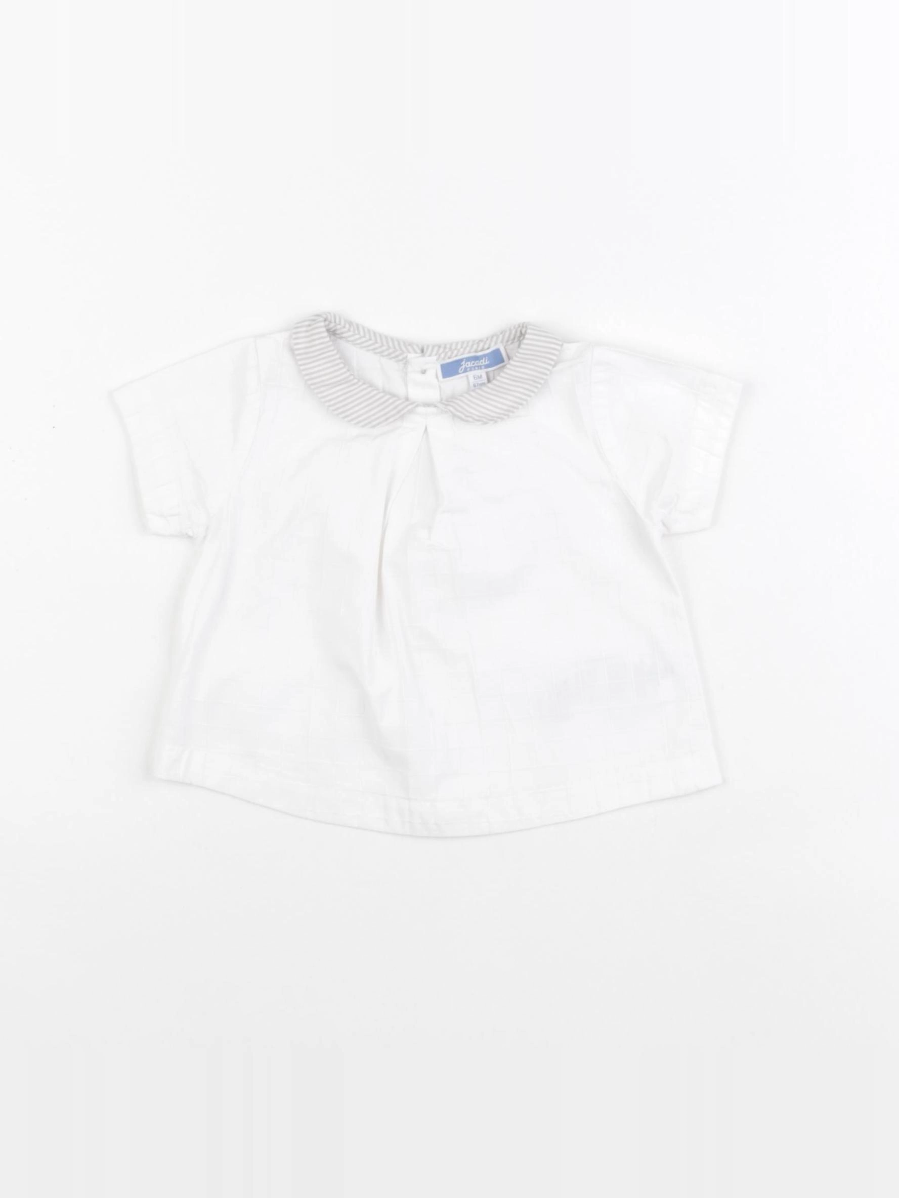 Jacadi - blouse blanc - 6 mois