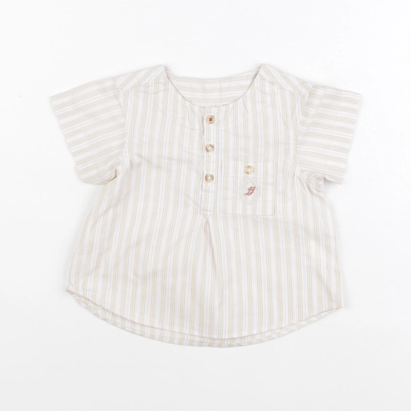 Jacadi - blouse beige - 12 mois