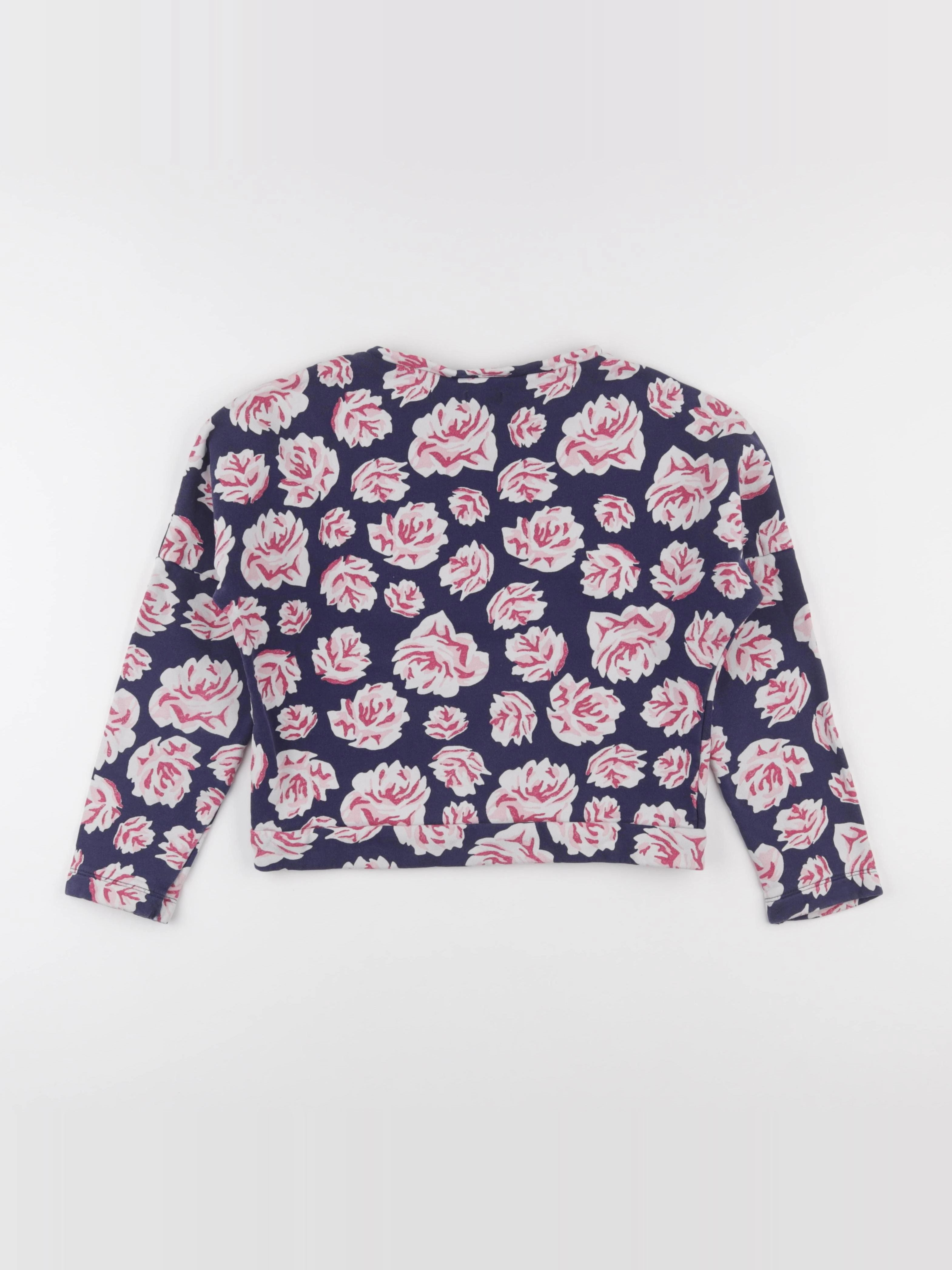 IKKS - sweat rose, bleu - 12 ans