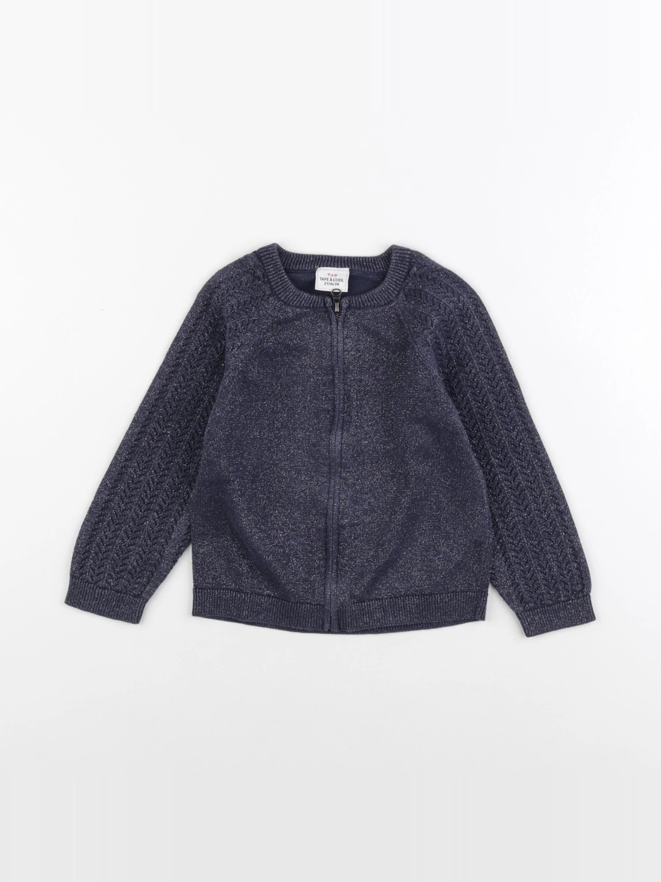 Tape à l'oeil - gilet bleu - 2 ans