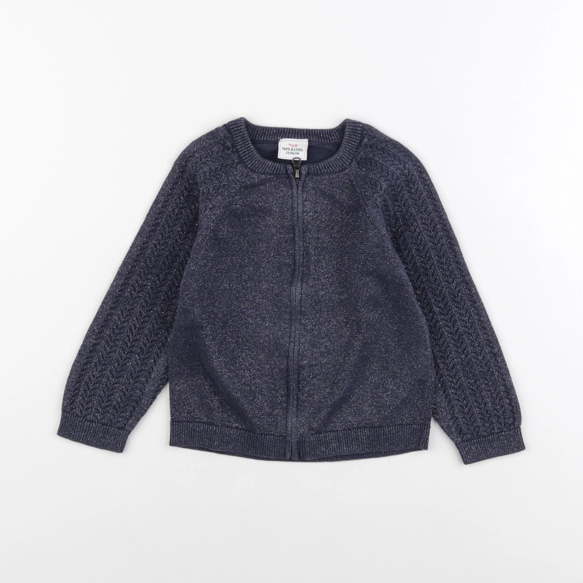 Tape à l'oeil - gilet bleu - 2 ans