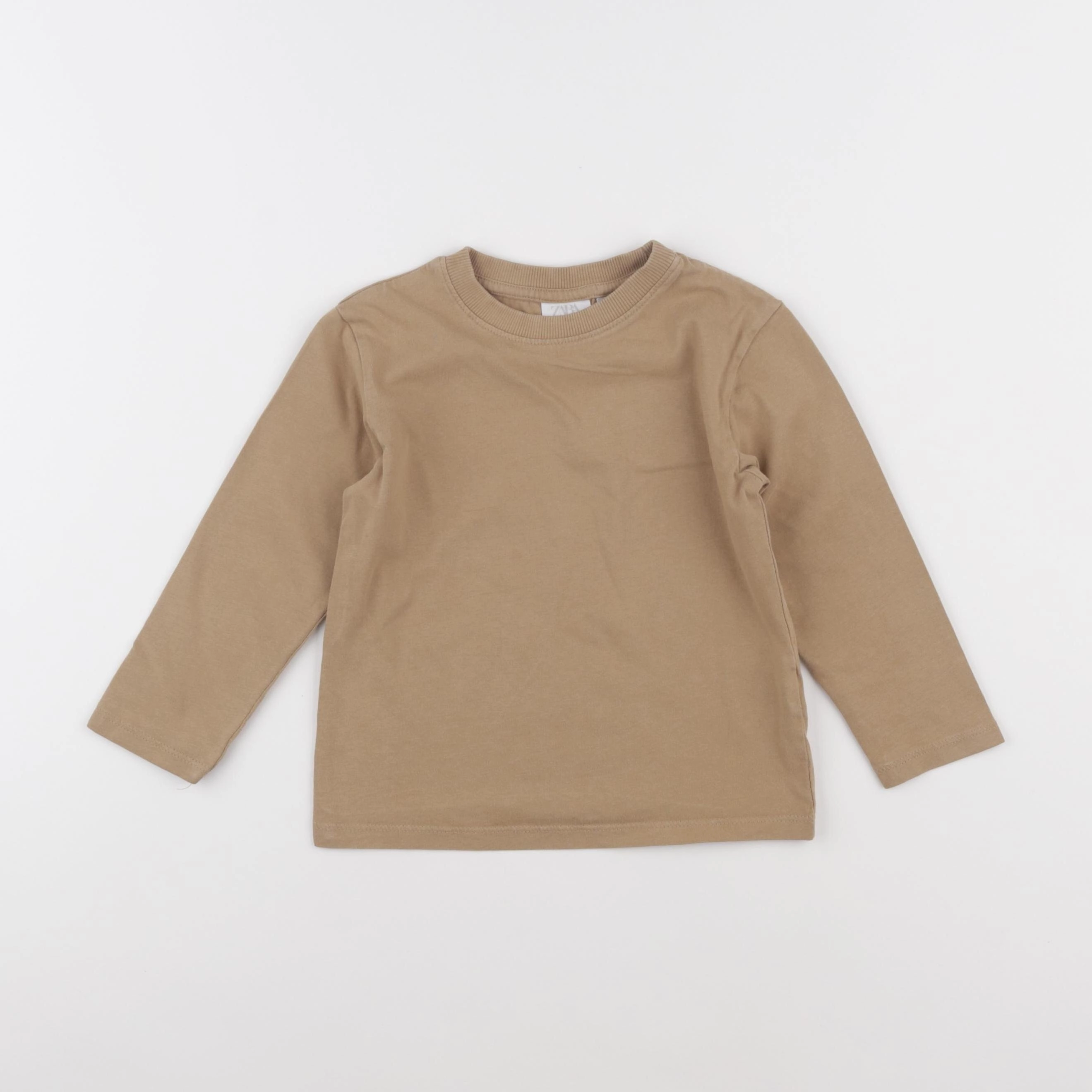 Zara - tee-shirt marron - 2/3 ans