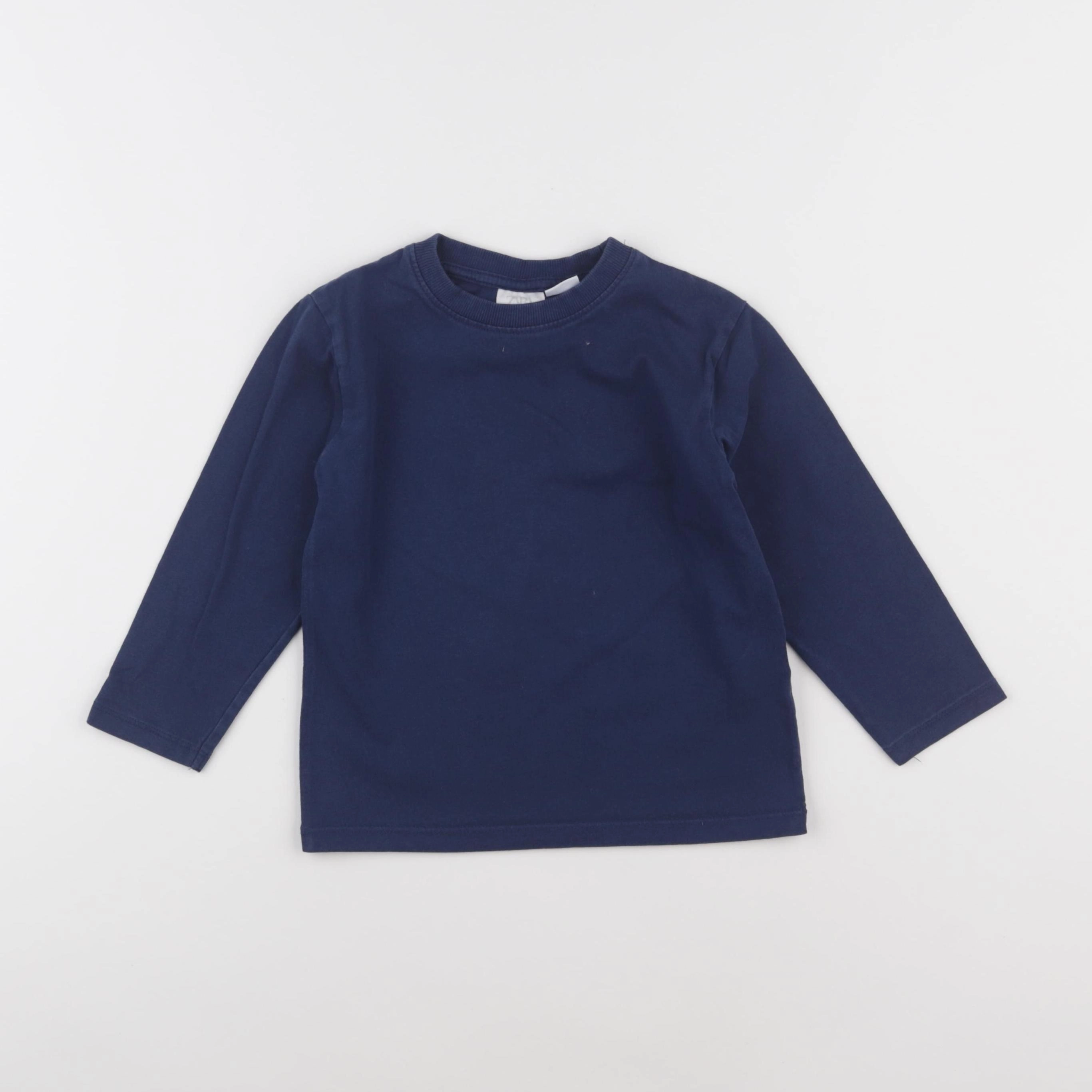 Zara - tee-shirt bleu - 2/3 ans
