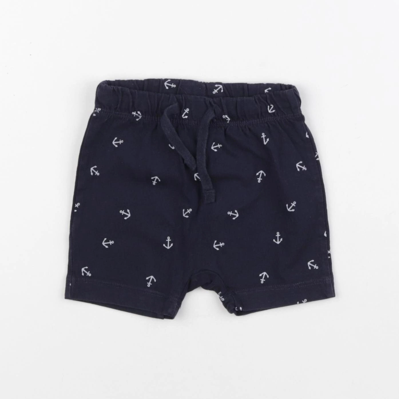 H&M - short bleu - 3 mois