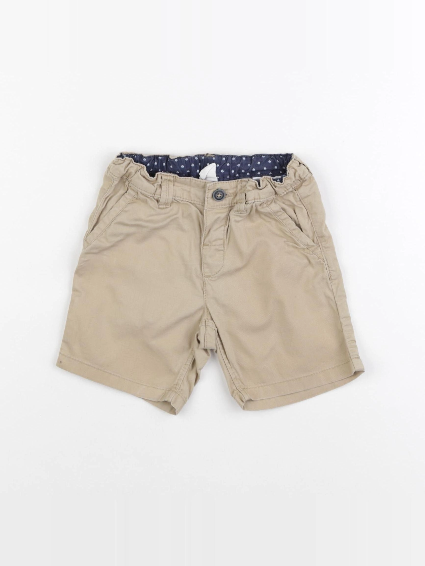 H&M - short beige - 9/12 mois