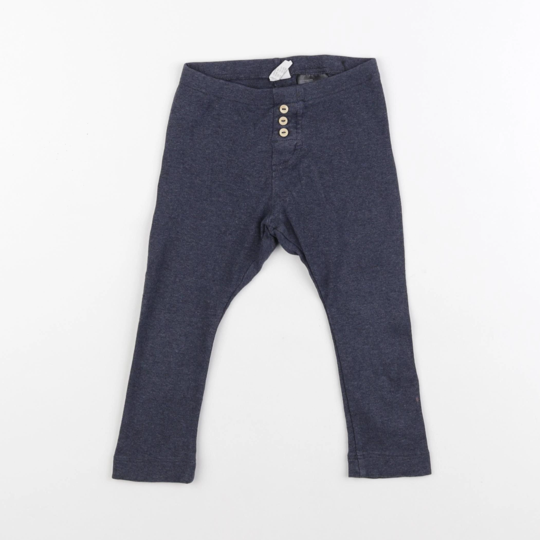 H&M - legging bleu - 18/24 mois