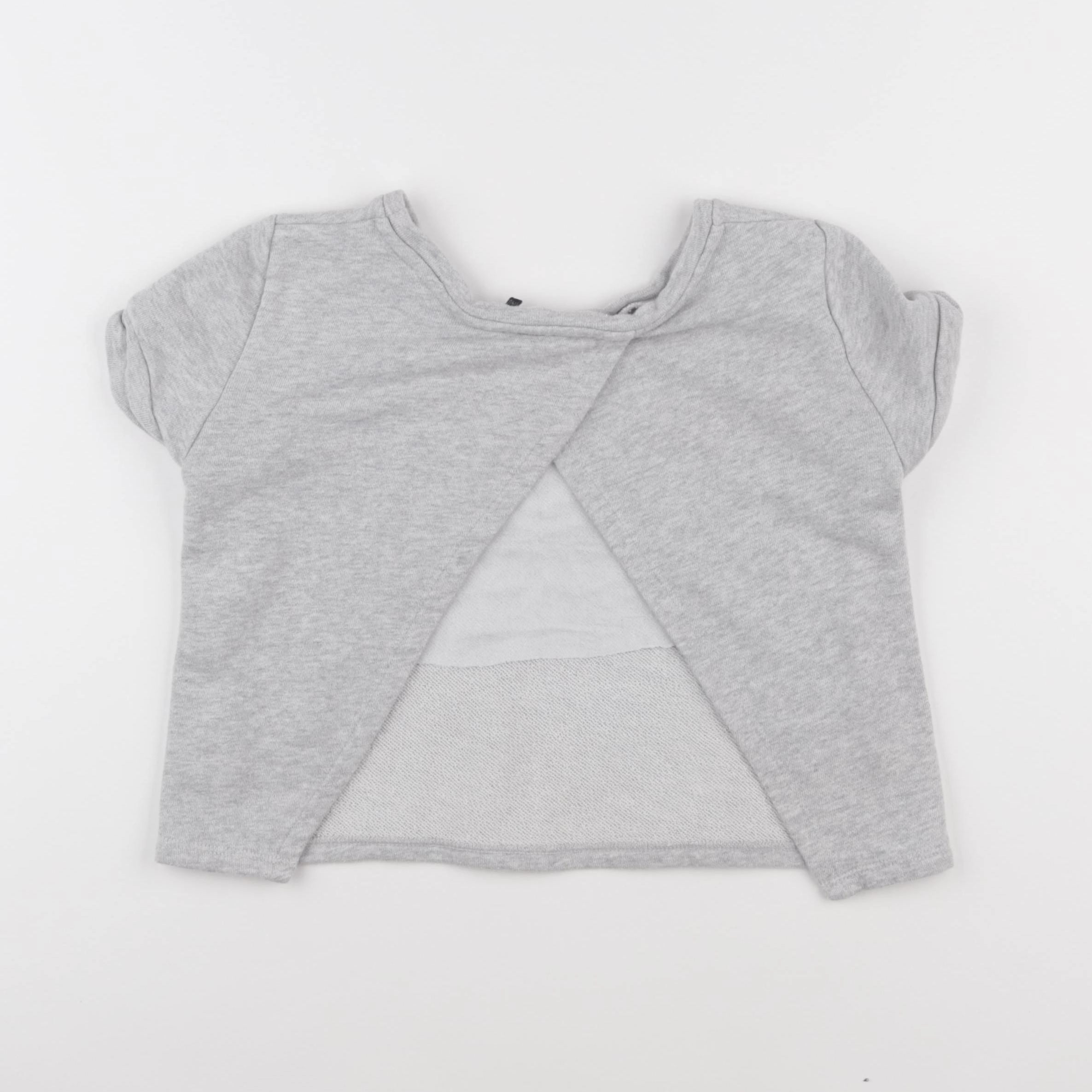 IKKS - sweat court gris - 10 ans
