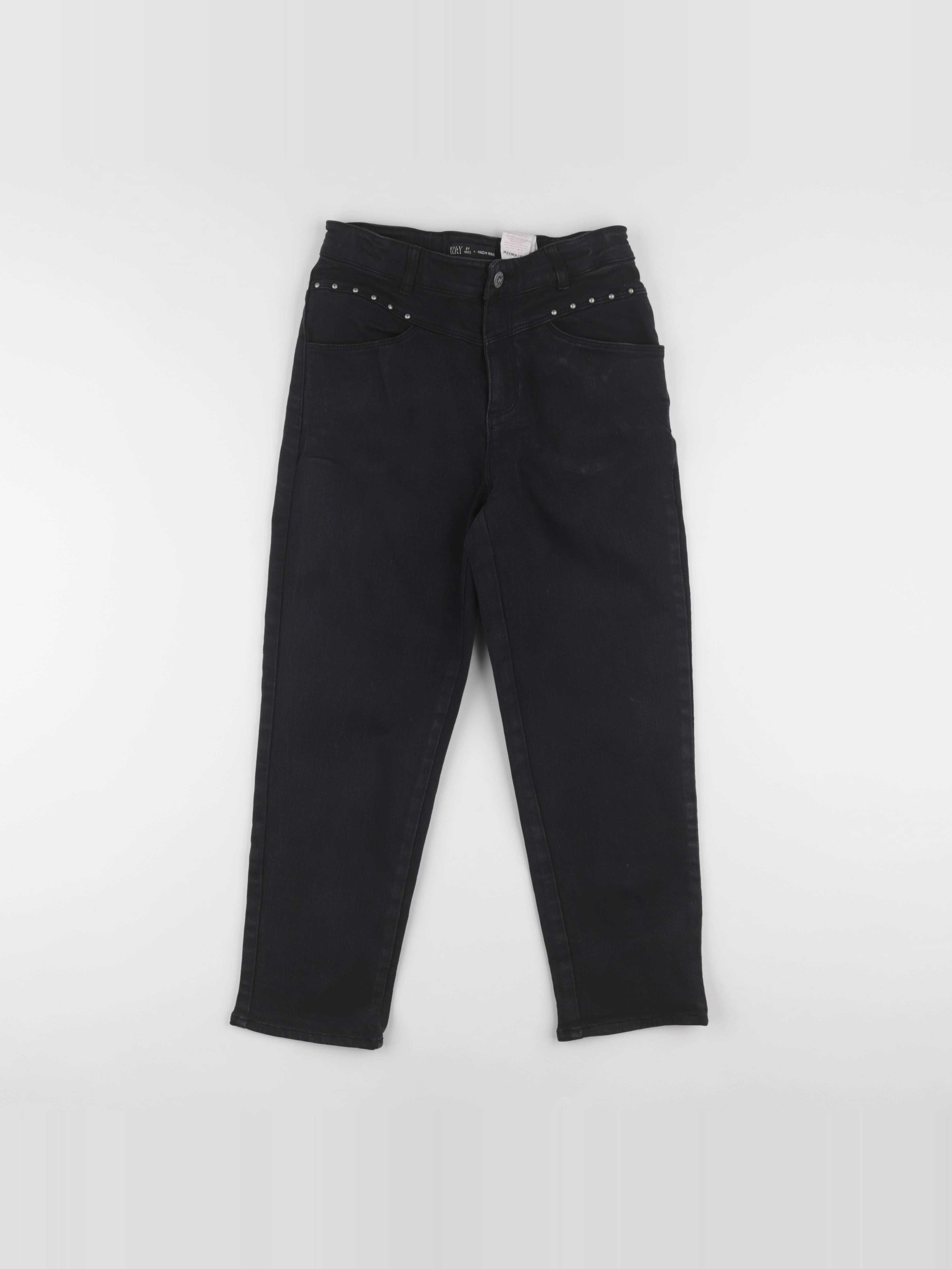 IKKS - jean noir - 12 ans