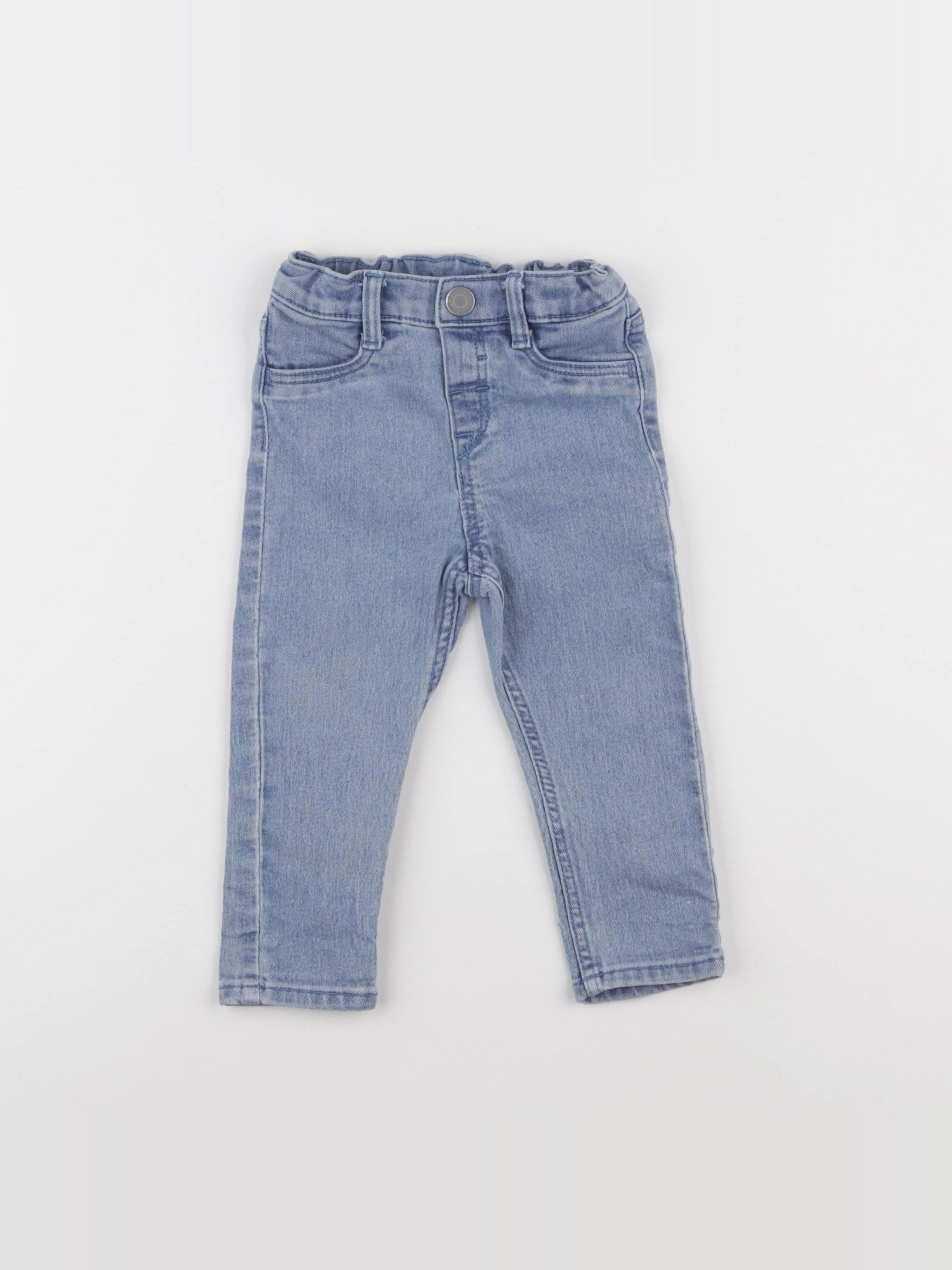 H&M - jean bleu - 9/12 mois