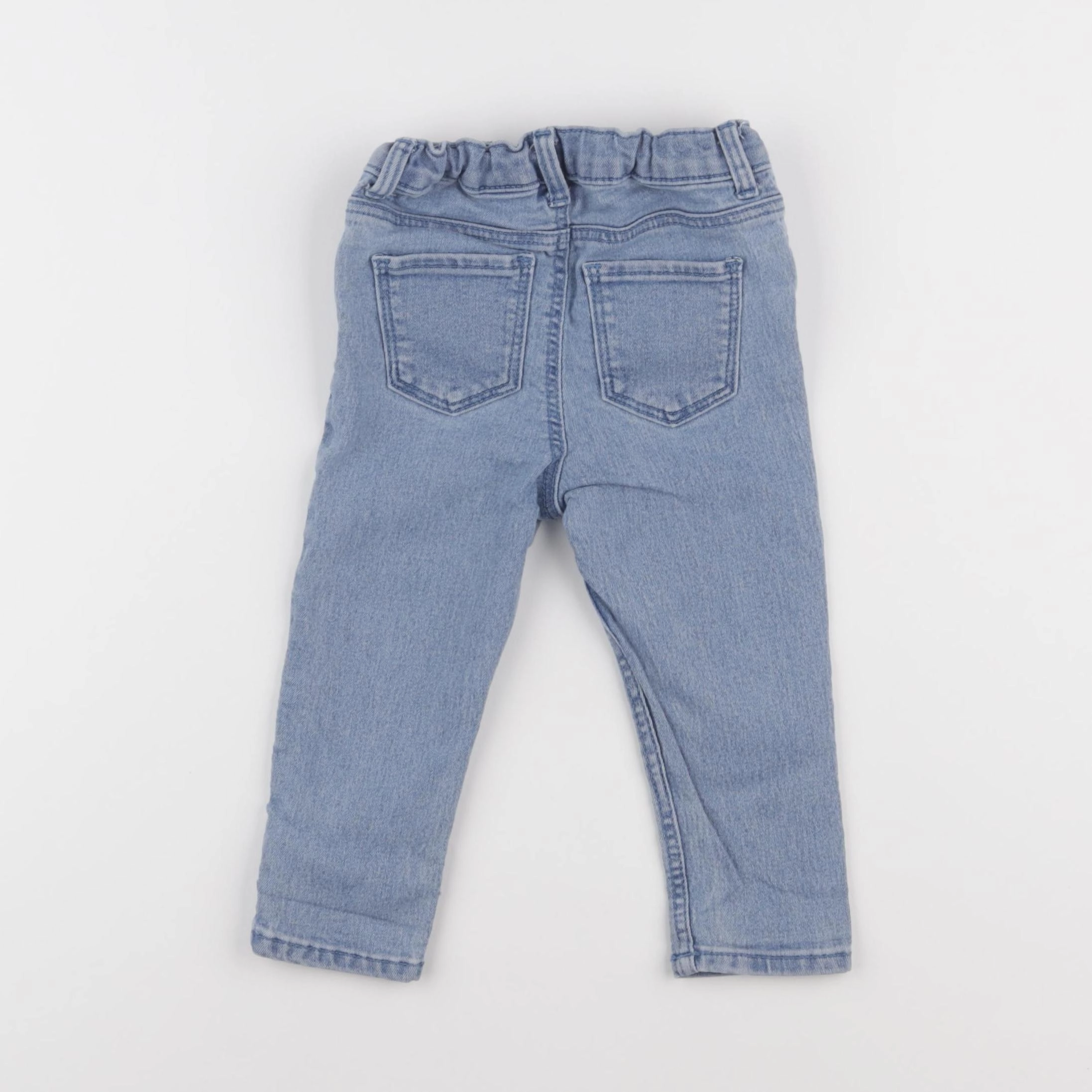 H&M - jean bleu - 9/12 mois