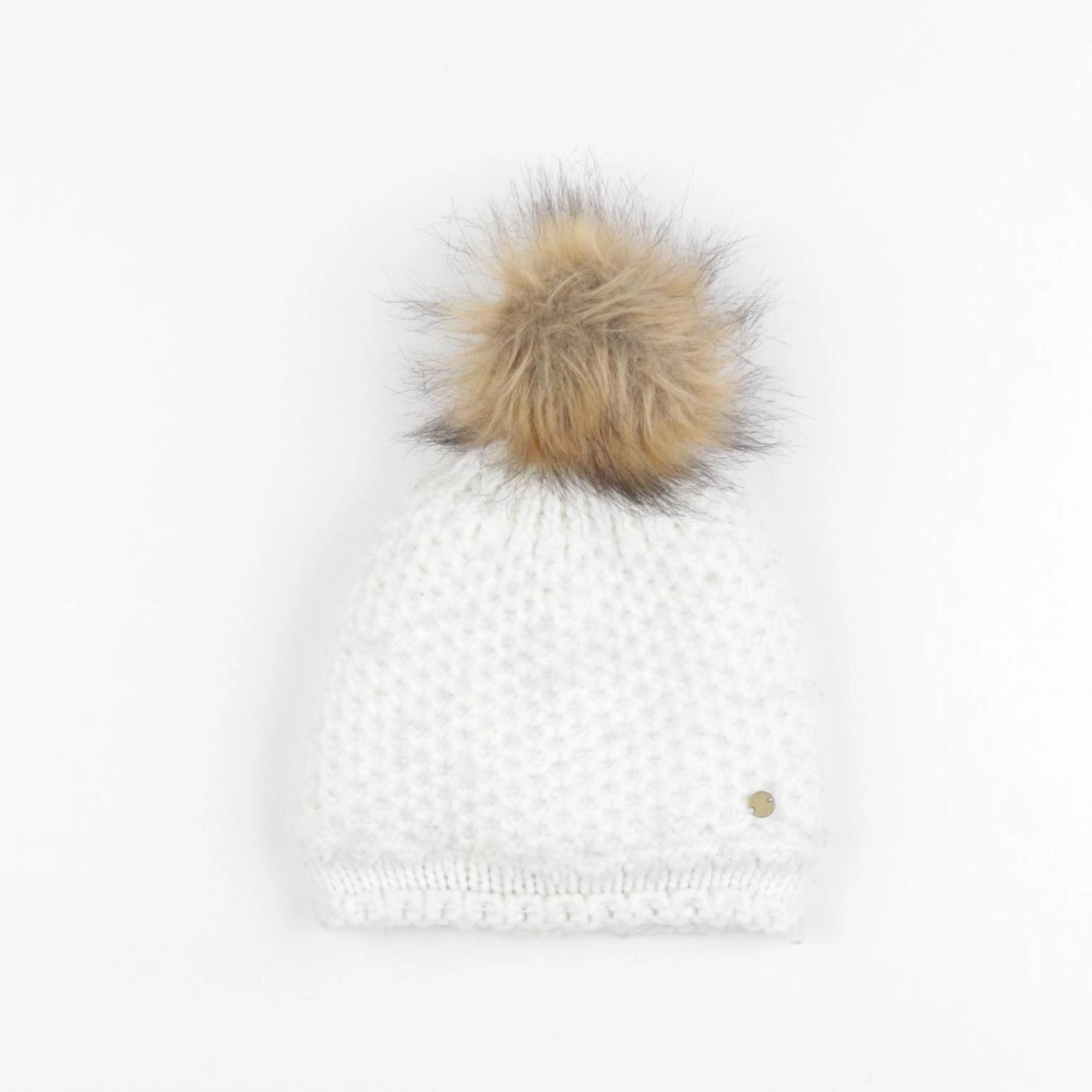 IKKS - bonnet blanc - 2/4 ans